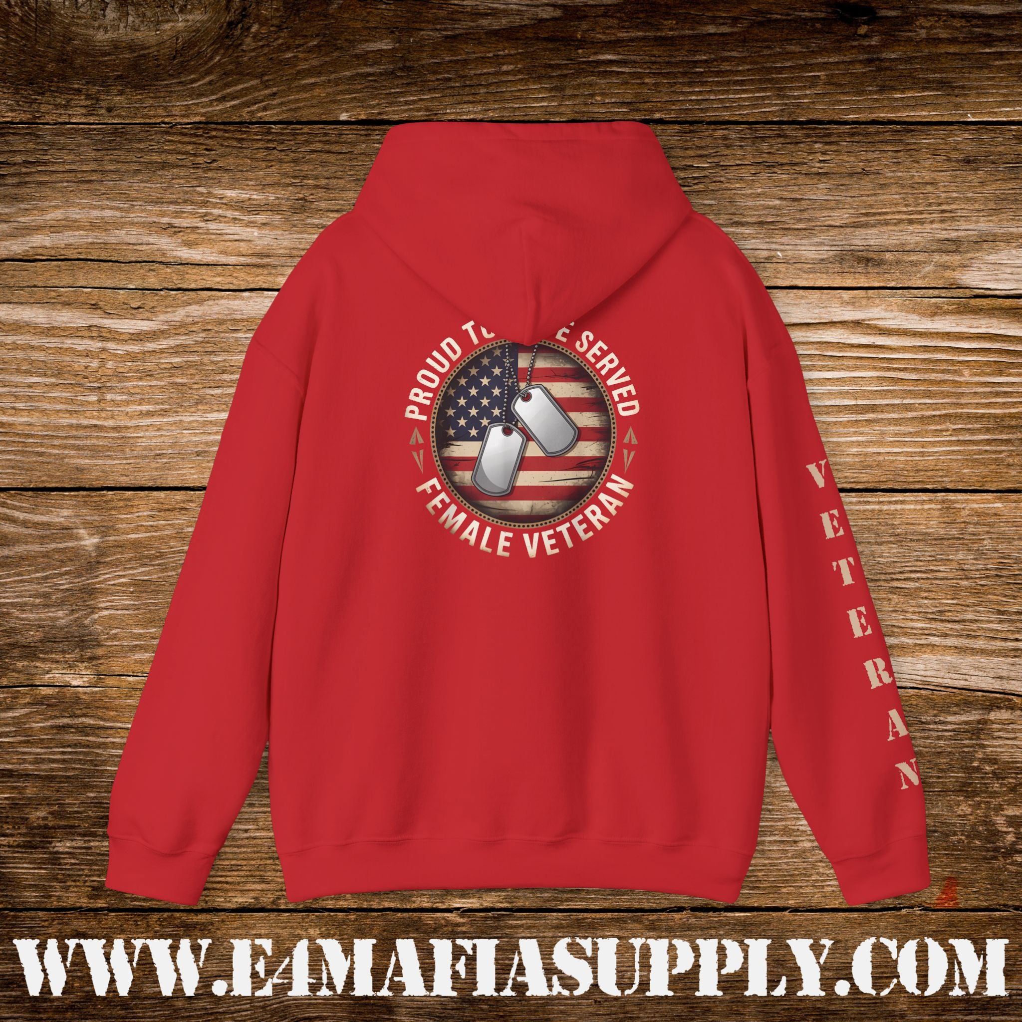 “Proud to Have Served” Female Veteran Military Hoodie