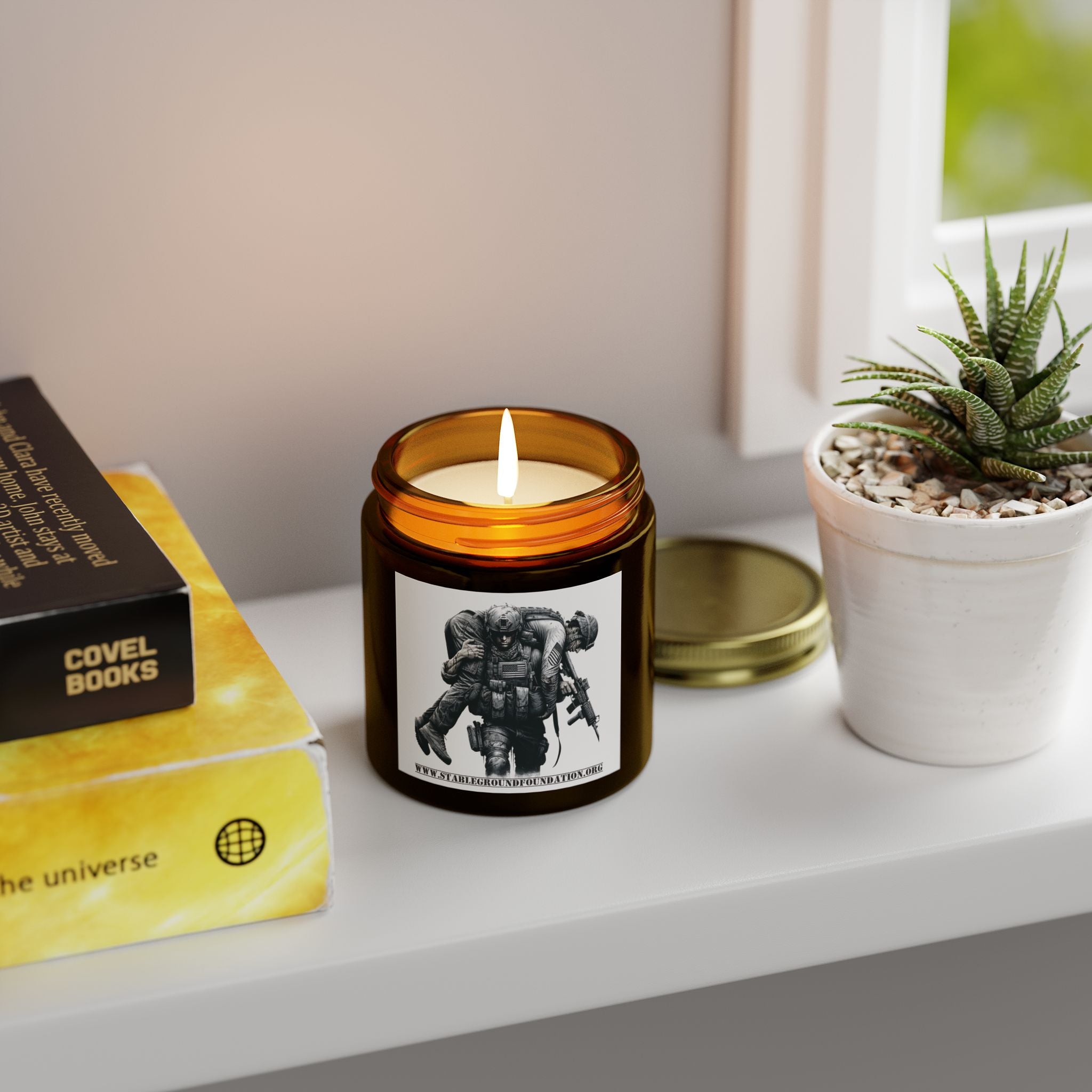Brothers in Arms Candle – Honoring the Fallen, Supporting the Living