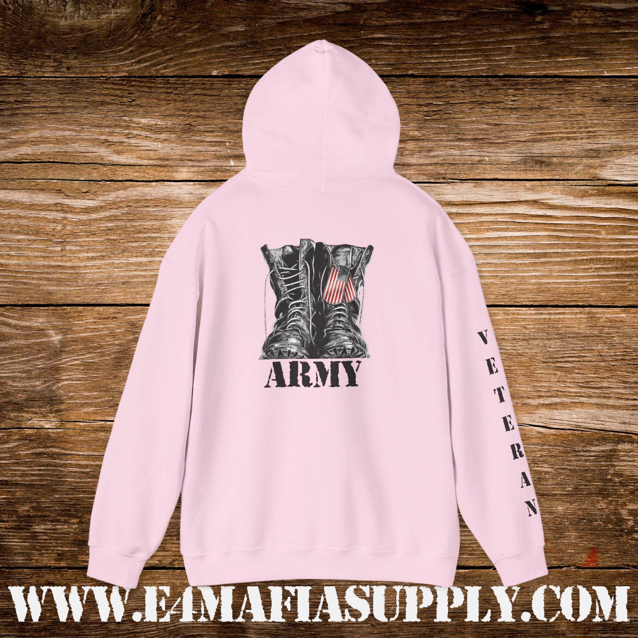 U.S. Army Combat Boots Veteran Hoodie