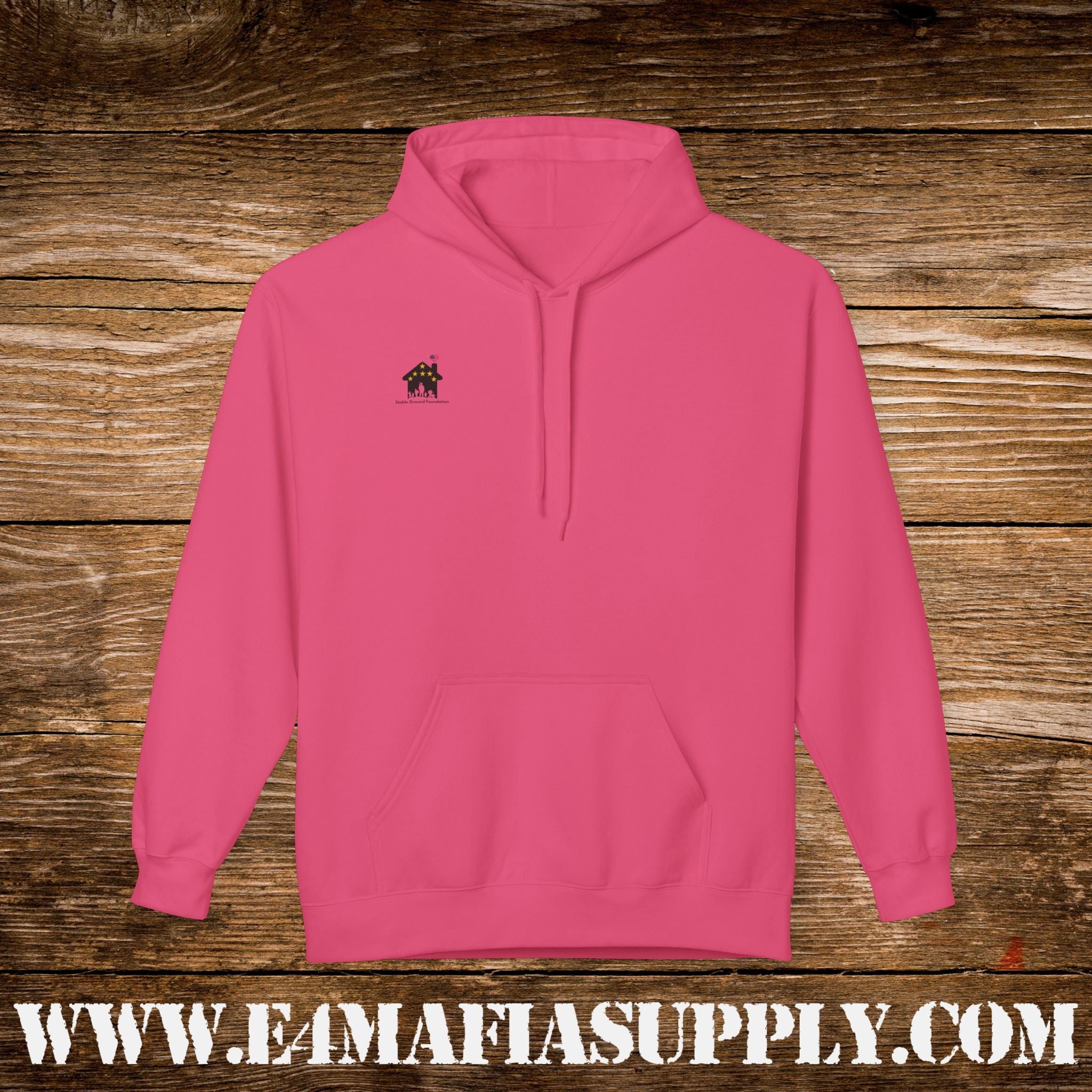 “Heroes Don’t Wear Capes – They Wear Dog Tags & Combat Boots” Patriotic Camo Military Hoodie