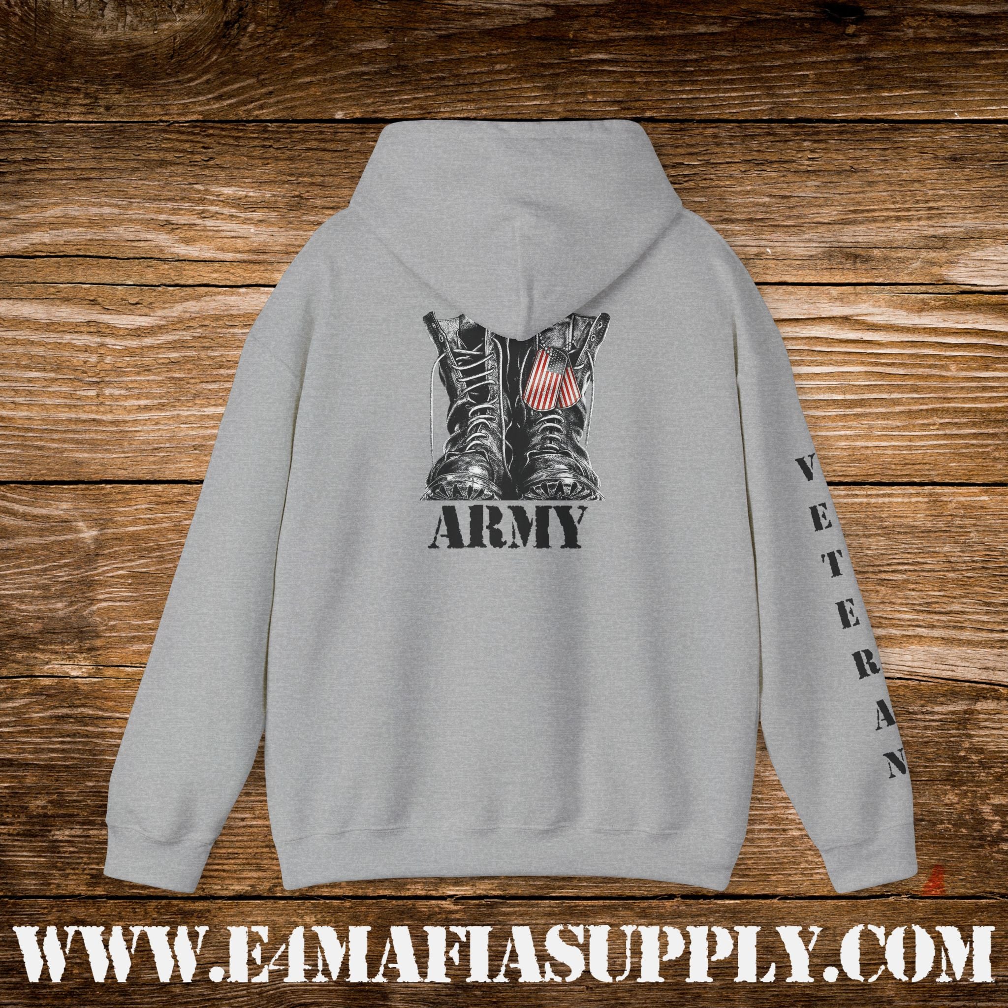 U.S. Army Combat Boots Veteran Hoodie