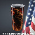 Battle Ready — Tactical Soldier Tumbler for the Fearless and Caffeinated”