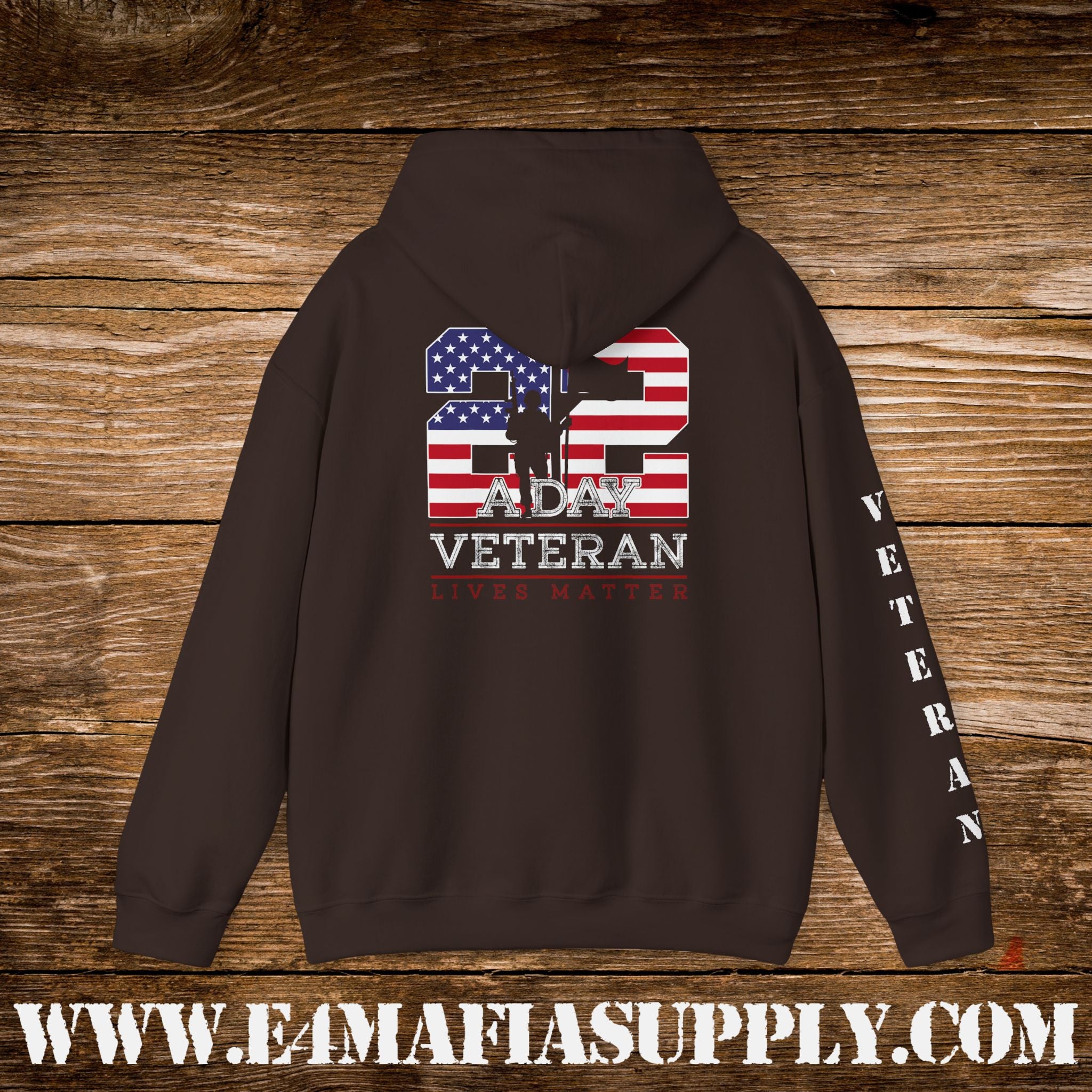 22 A Day Veteran Lives Matter Hoodie
