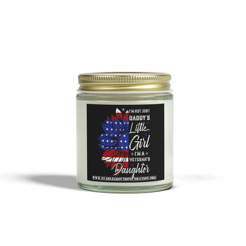 Daddy’s Little Girl Veteran’s Daughter Candle | Patriotic Gift for Proud Military Families