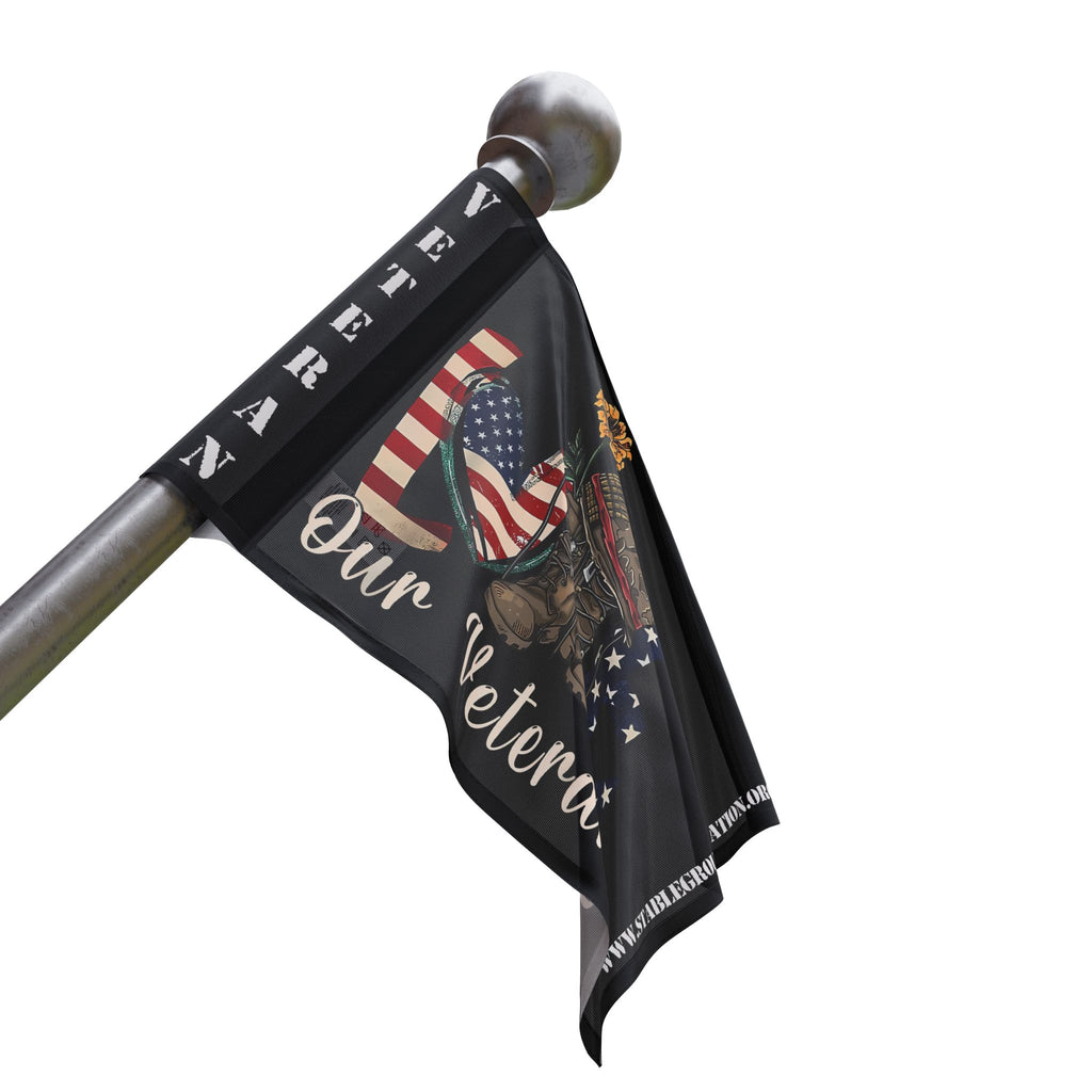 Love Our Veterans — Patriotic Flag Honoring Service, Sacrifice & Strength