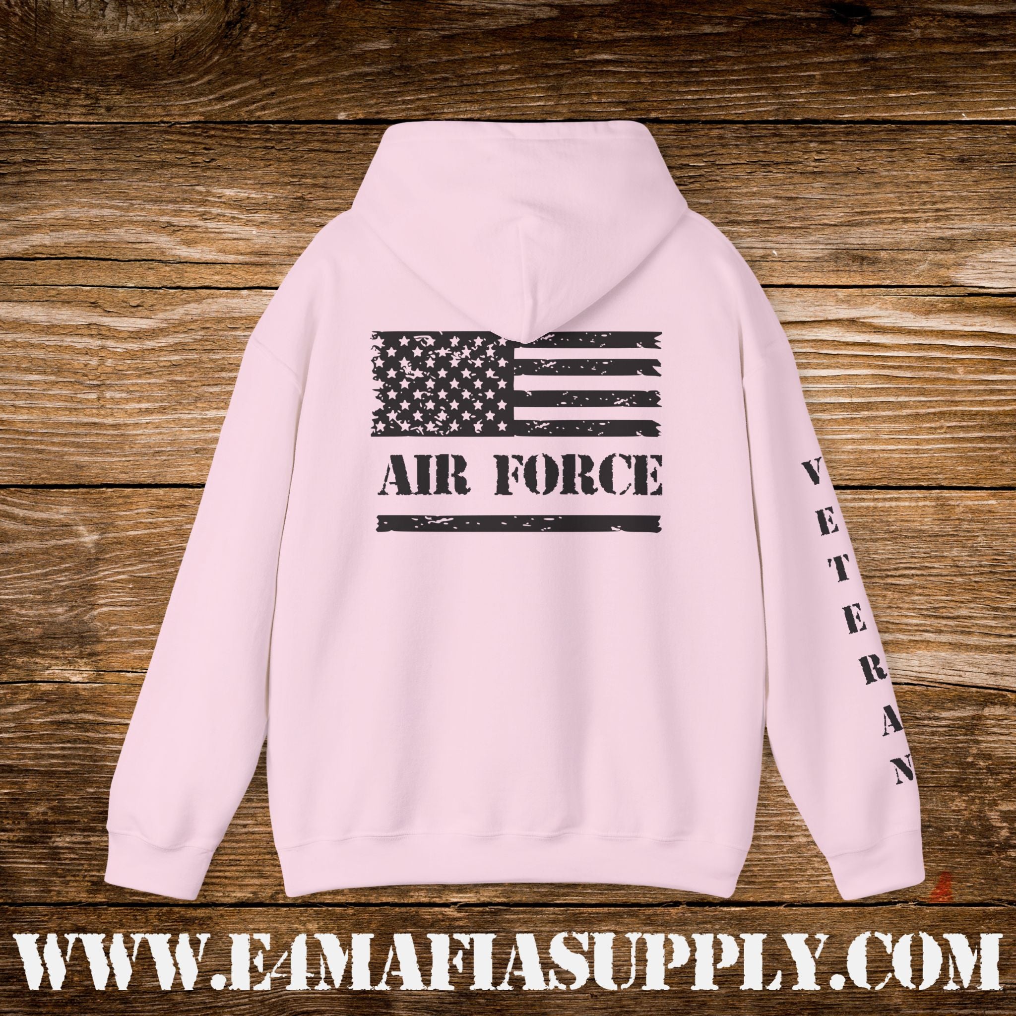 “Air Force Veteran Flag” Military Pride Hoodie