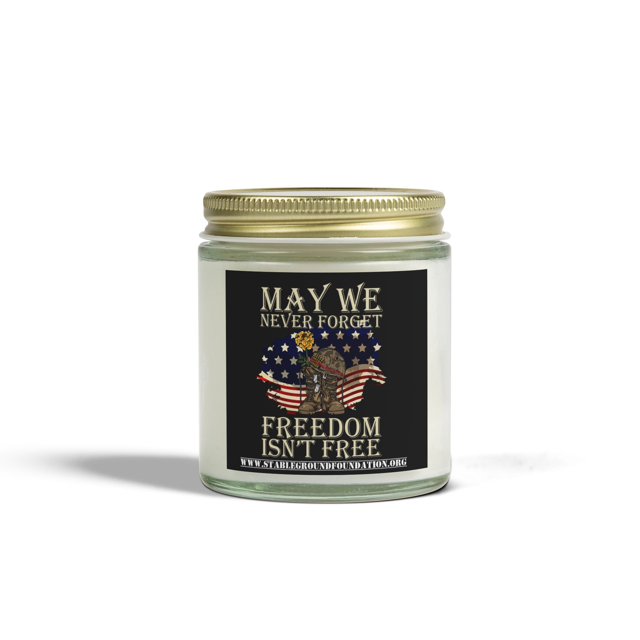 Freedom Isn’t Free Candle | Patriotic Remembrance Gift for Veterans