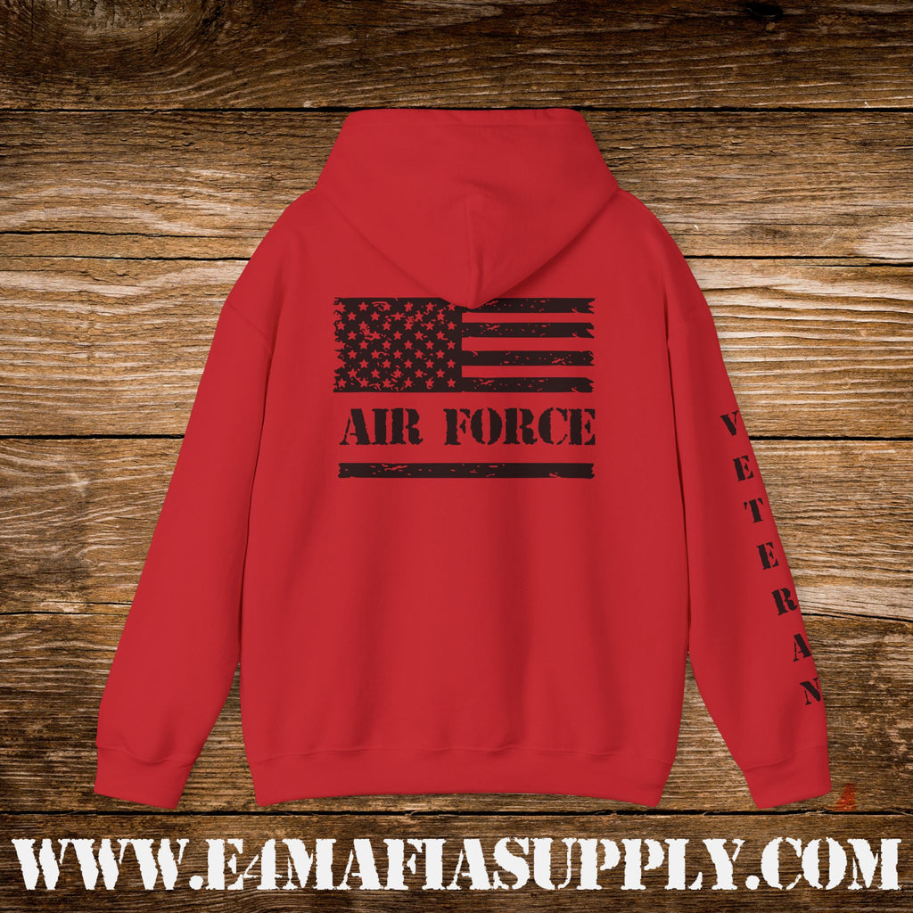 “Air Force Veteran Flag” Military Pride Hoodie