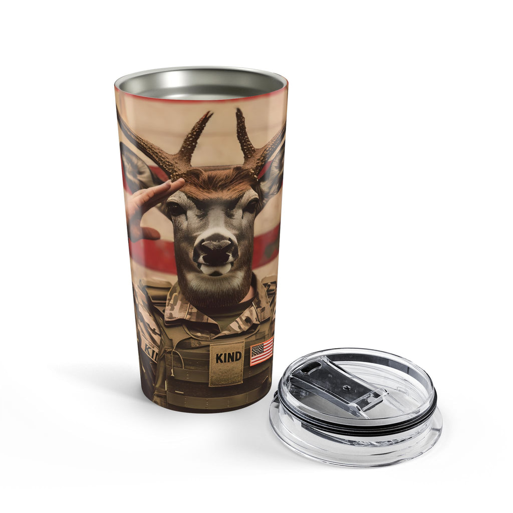 Reporting for Duty — The Tactical Deer Tumbler That Salutes Your Sense of Humor