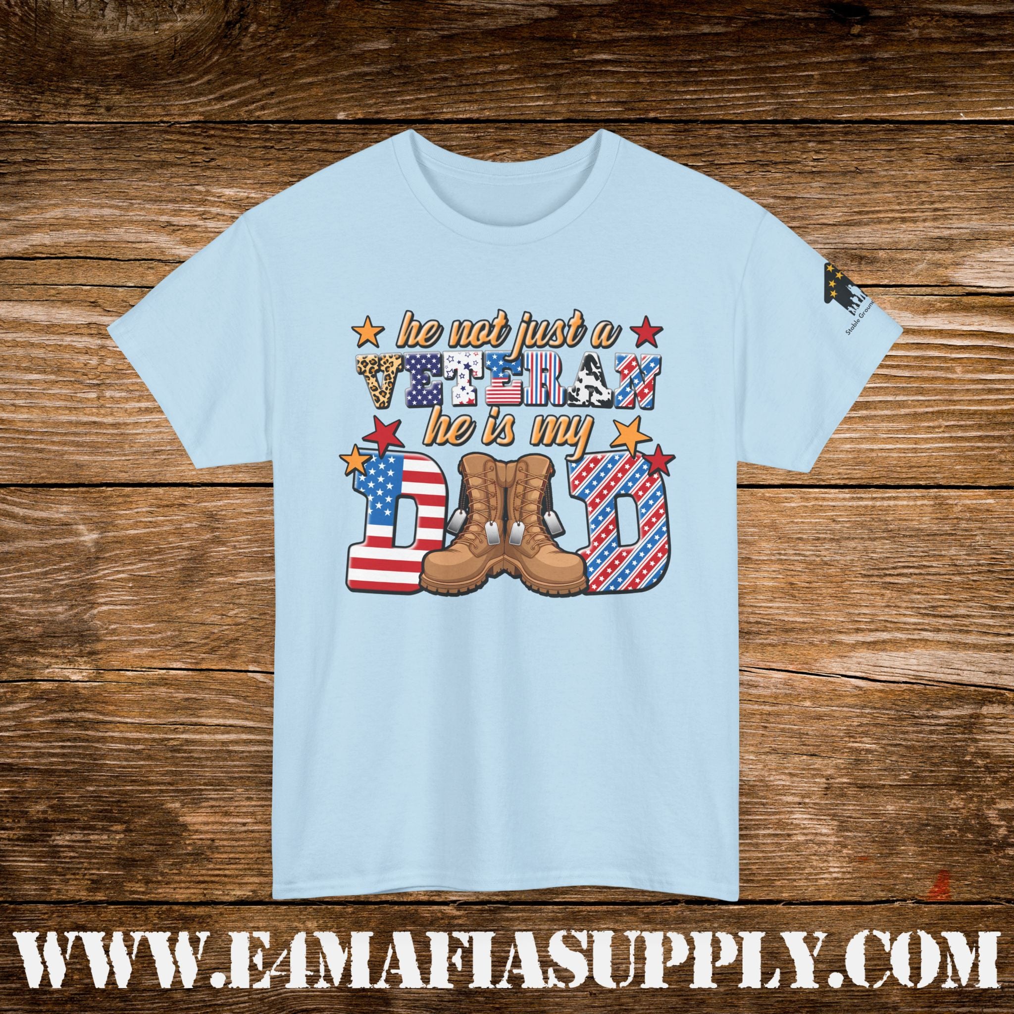 “He Was Not Just a Veteran – He Is My Dad” – Patriotic Military Family T-Shirt