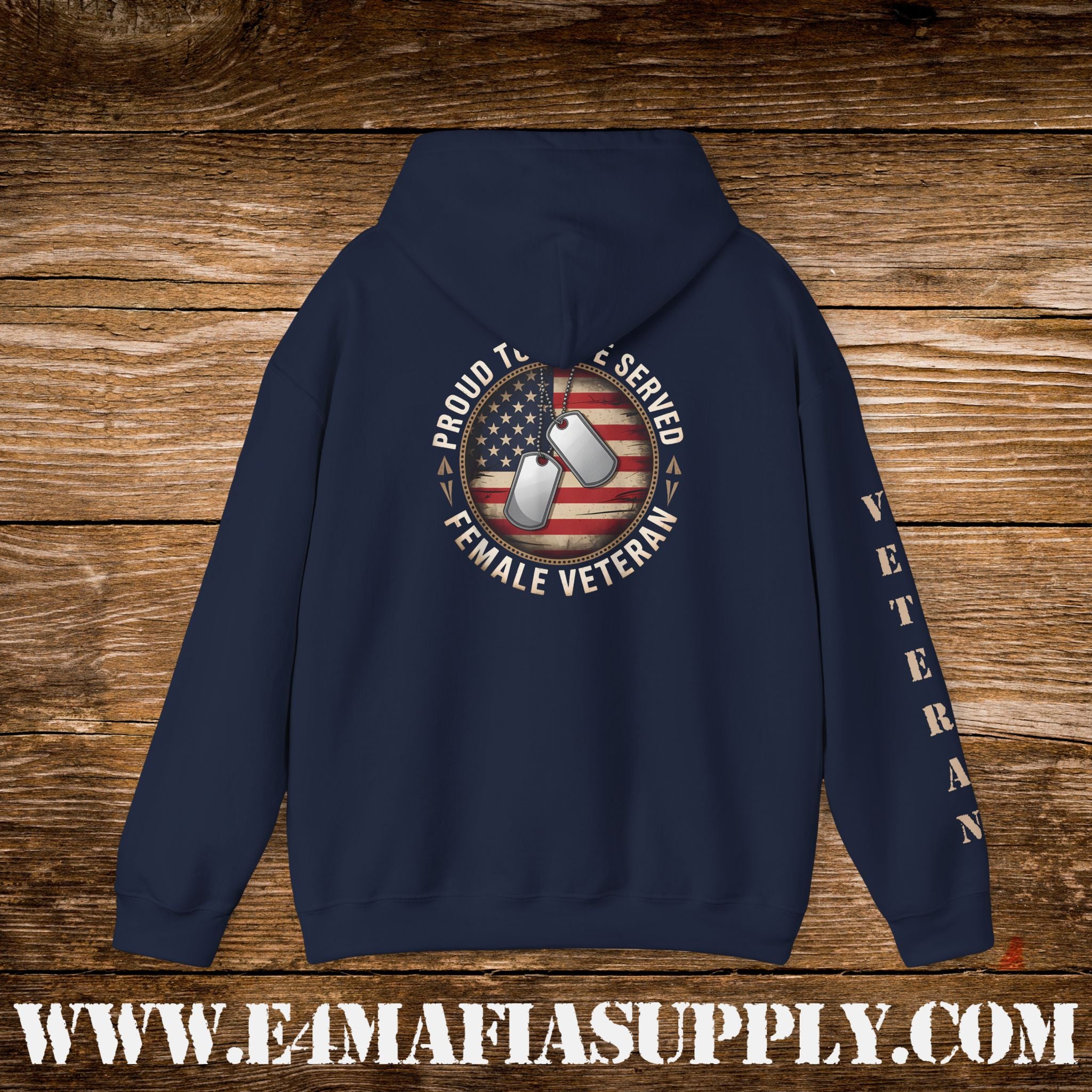 “Proud to Have Served” Female Veteran Military Hoodie
