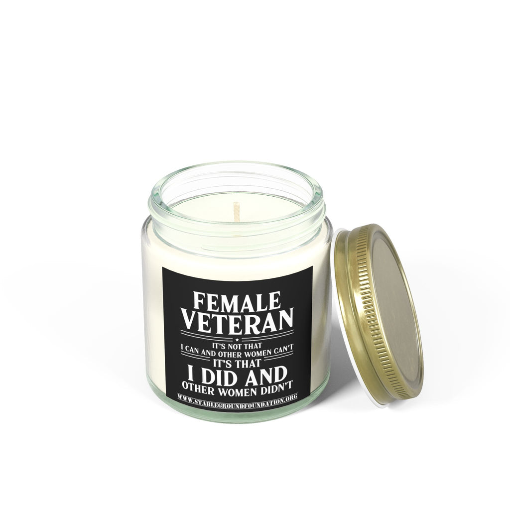 Female Veteran Candle – I Did What Other Women Didn’t | Military Pride Candle