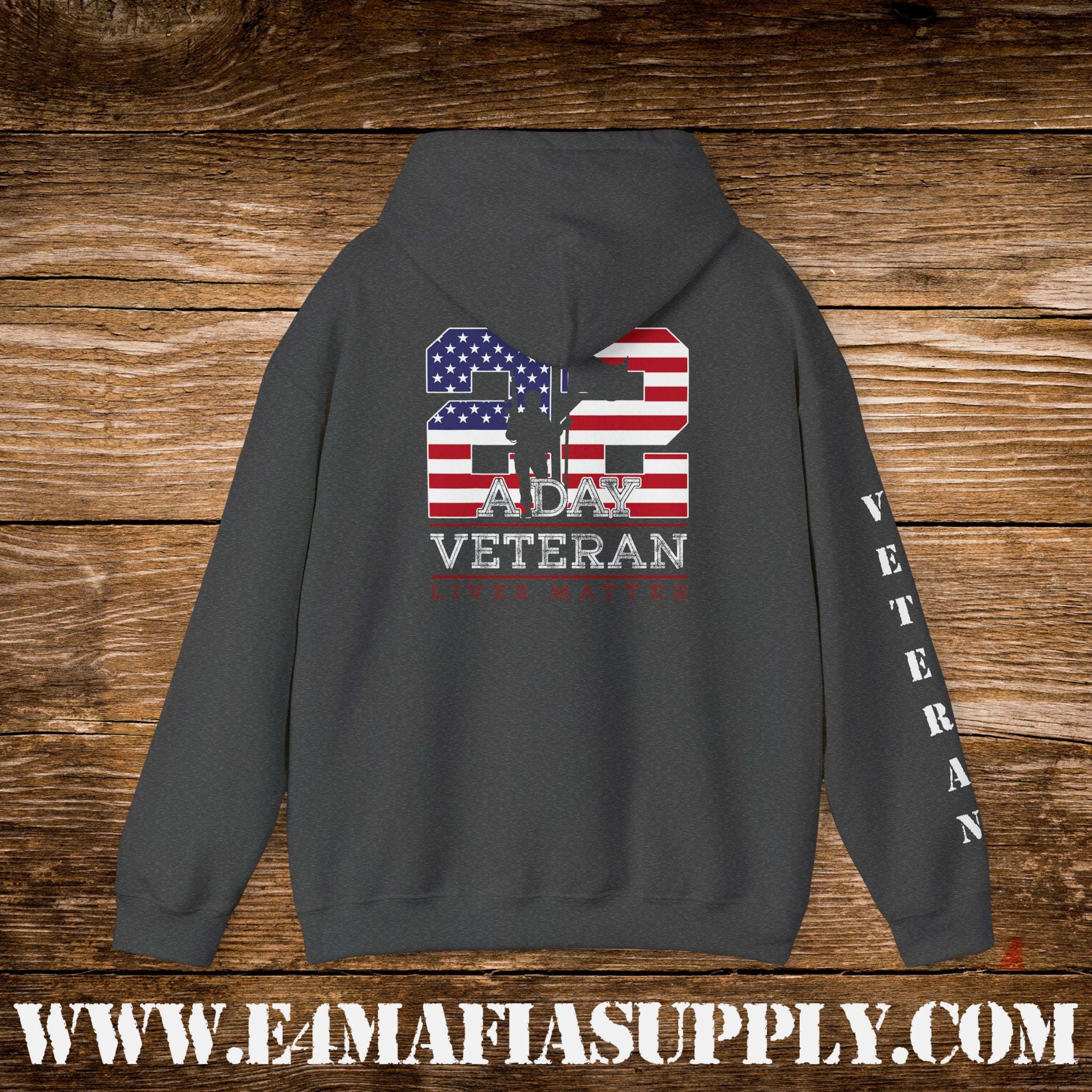 22 A Day Veteran Lives Matter Hoodie