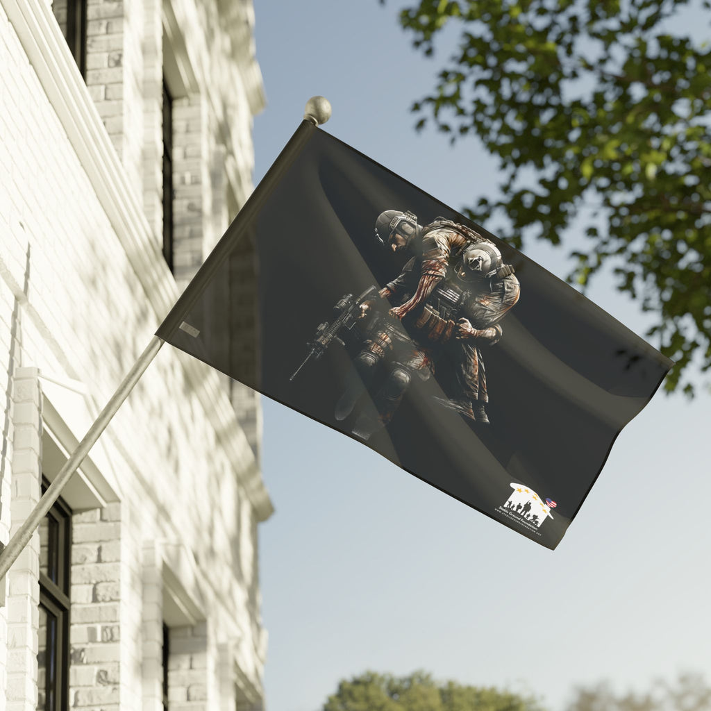 No One Left Behind — Patriotic Flag Honoring Sacrifice and Brotherhood