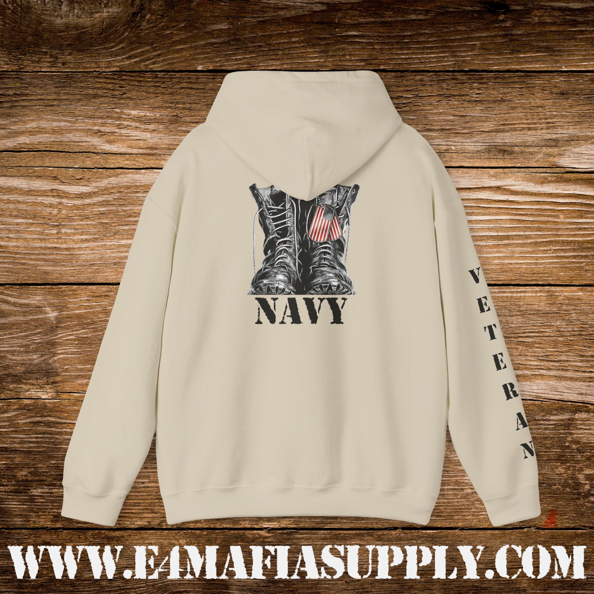 U.S. Navy Combat Boots Veteran Hoodie