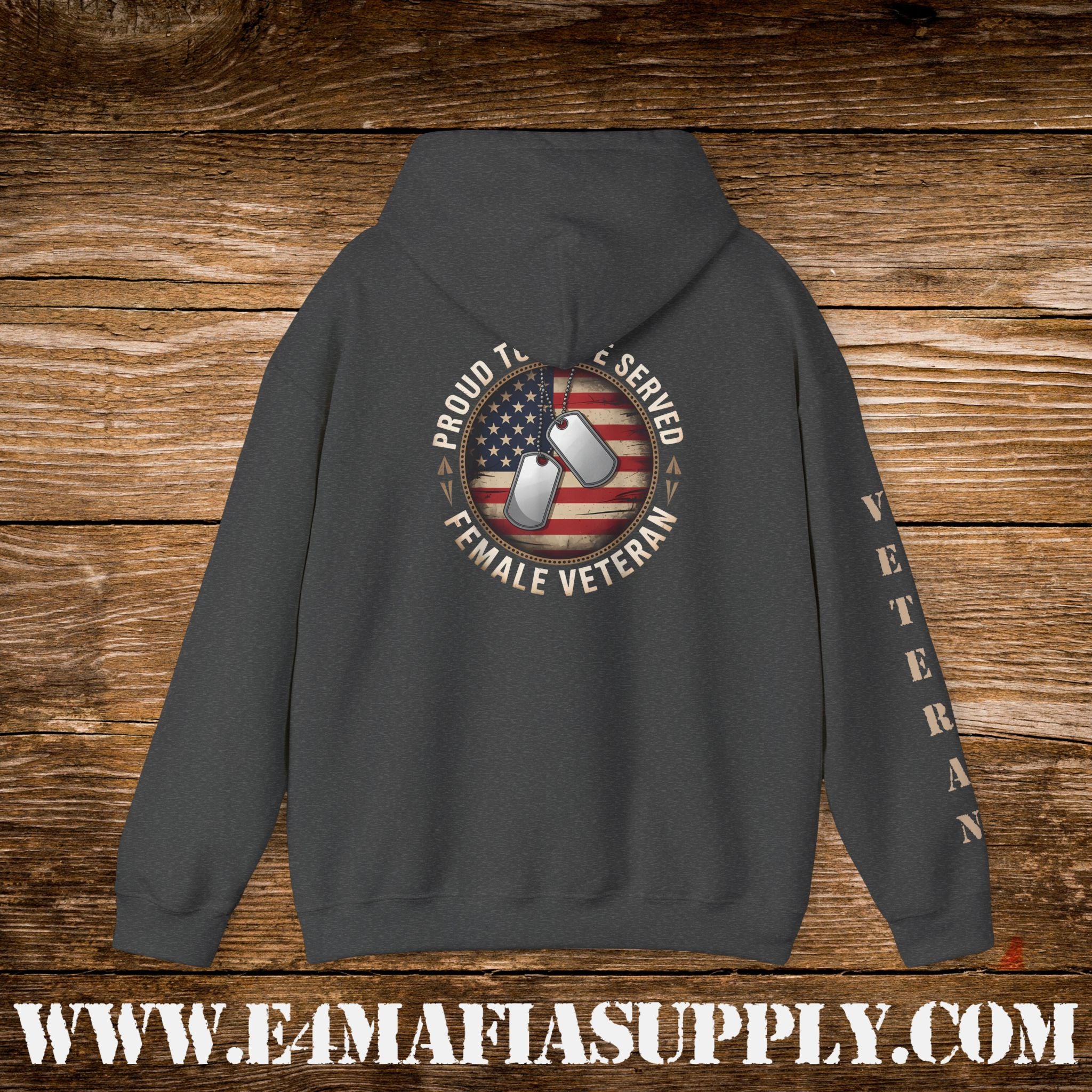 “Proud to Have Served” Female Veteran Military Hoodie
