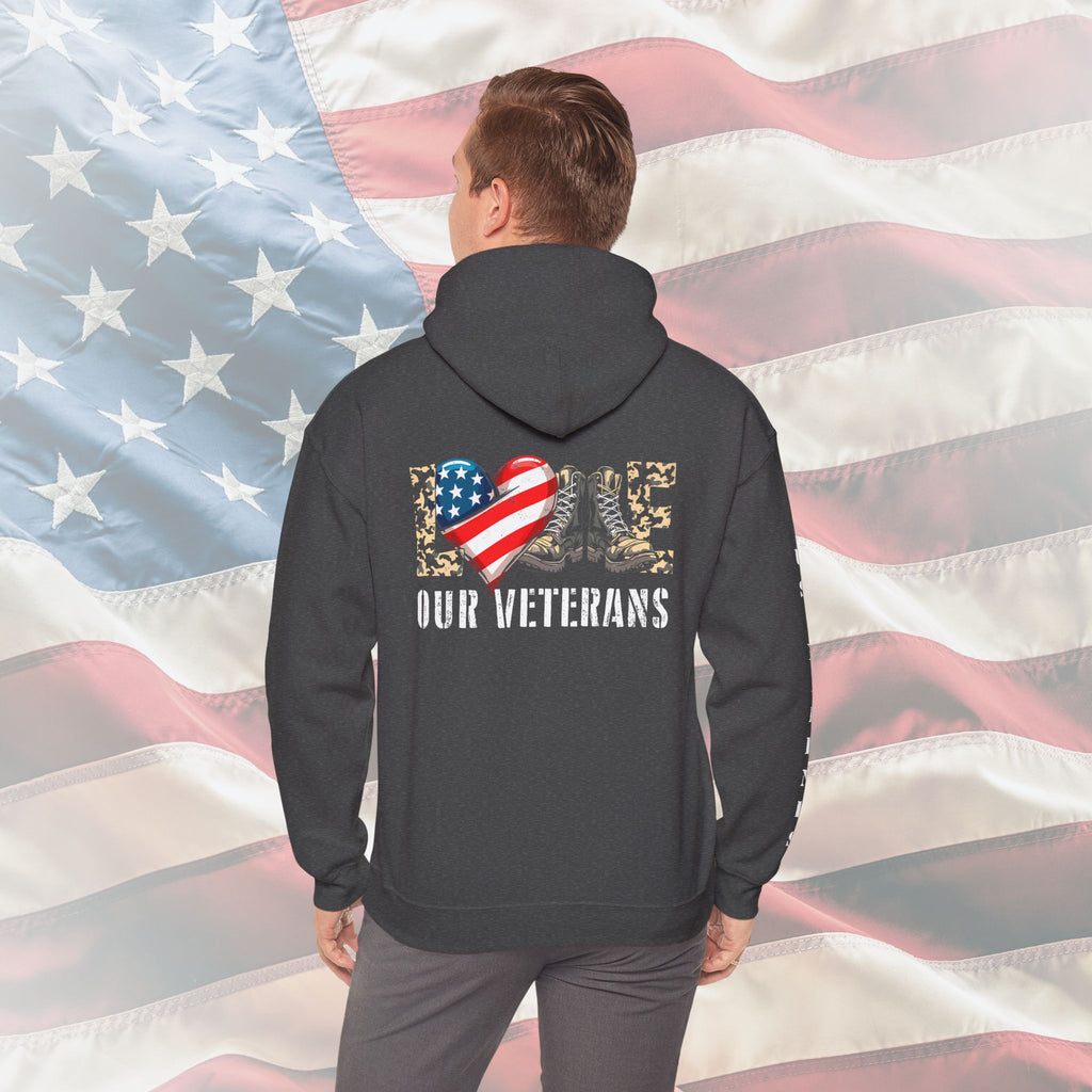 Love Our Veterans US Marines Hoodie