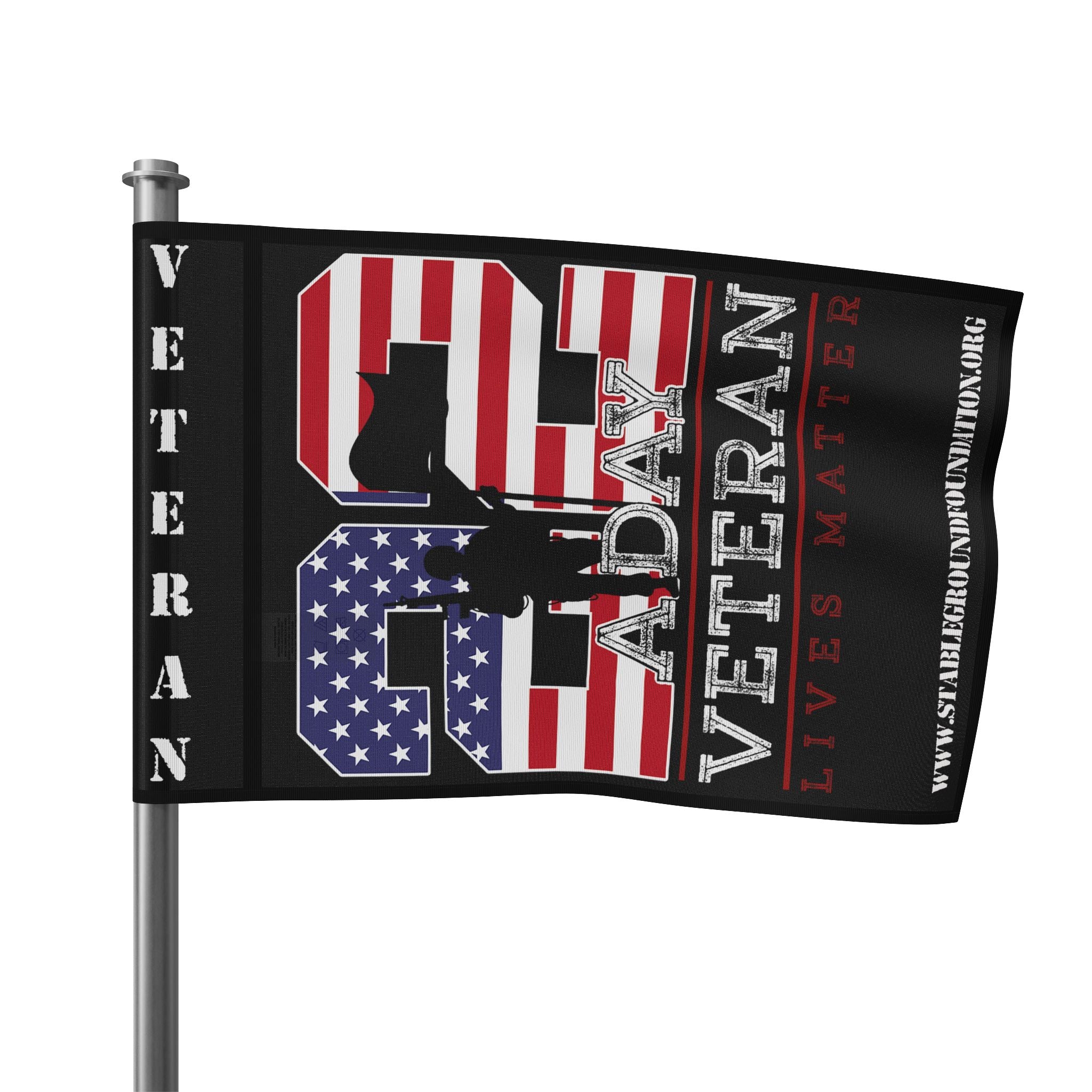 22 A Day — Veteran Lives Matter Awareness Flag for Support and Hope