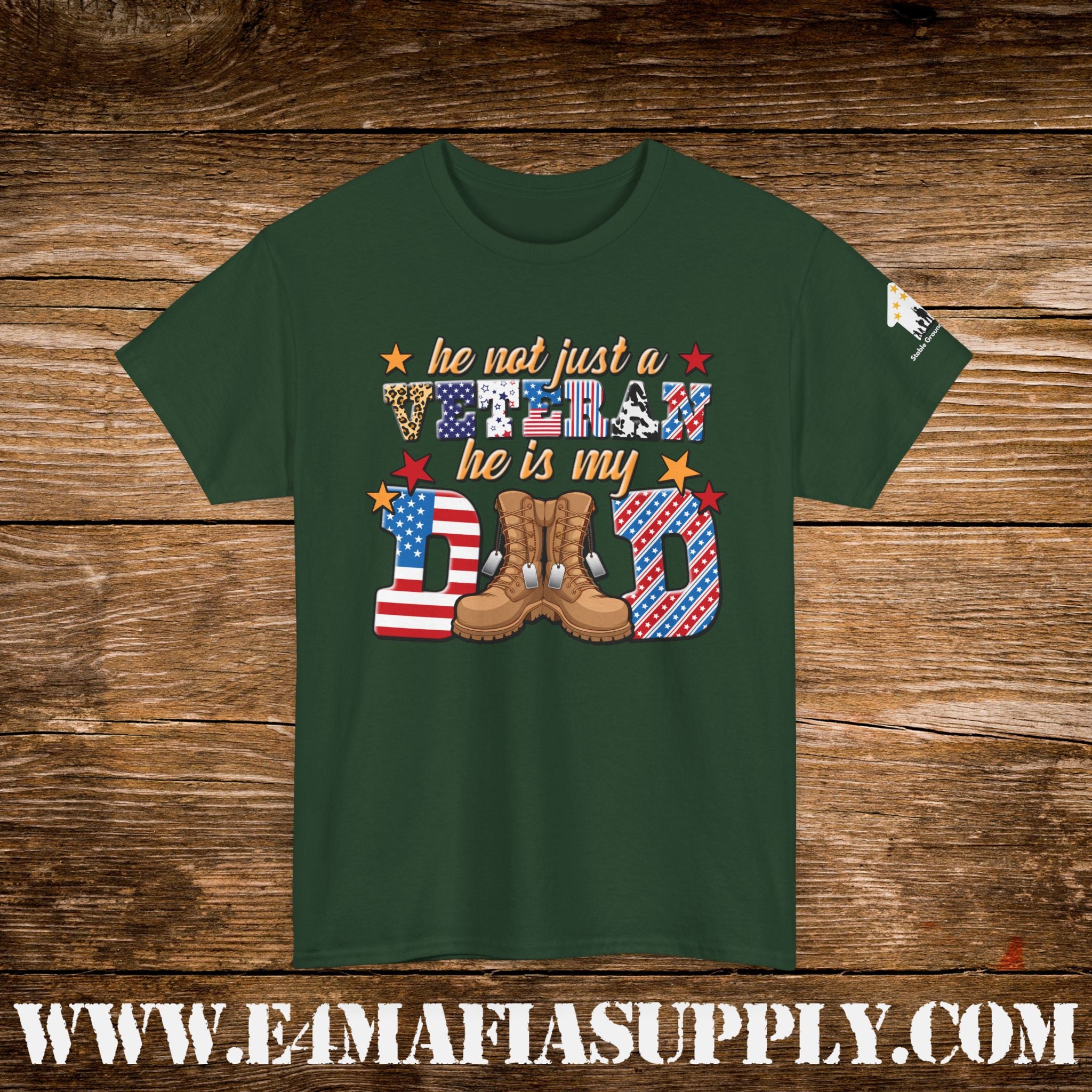 “He Was Not Just a Veteran – He Is My Dad” – Patriotic Military Family T-Shirt