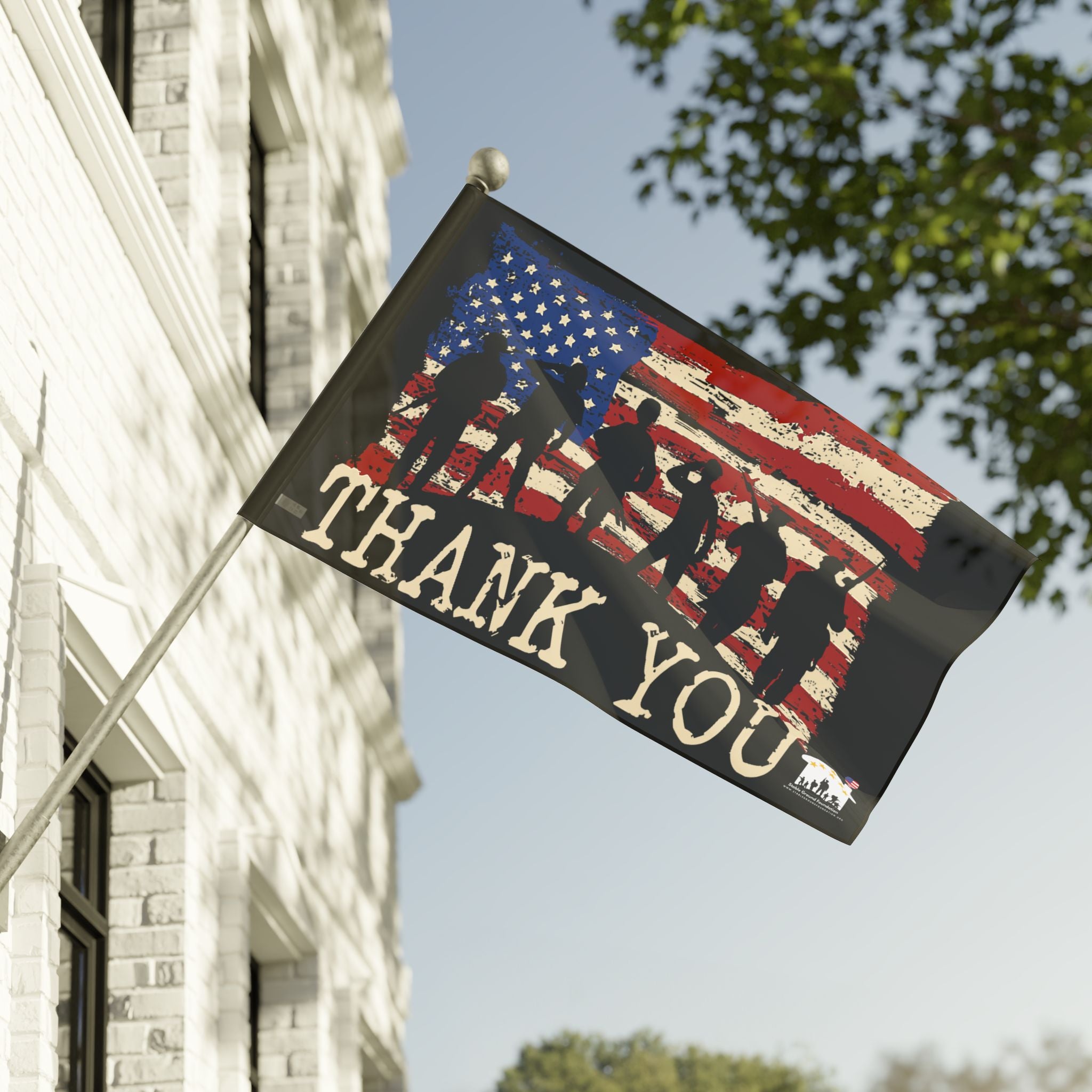Thank You Veterans — Patriotic American Flag Honoring Our Heroes