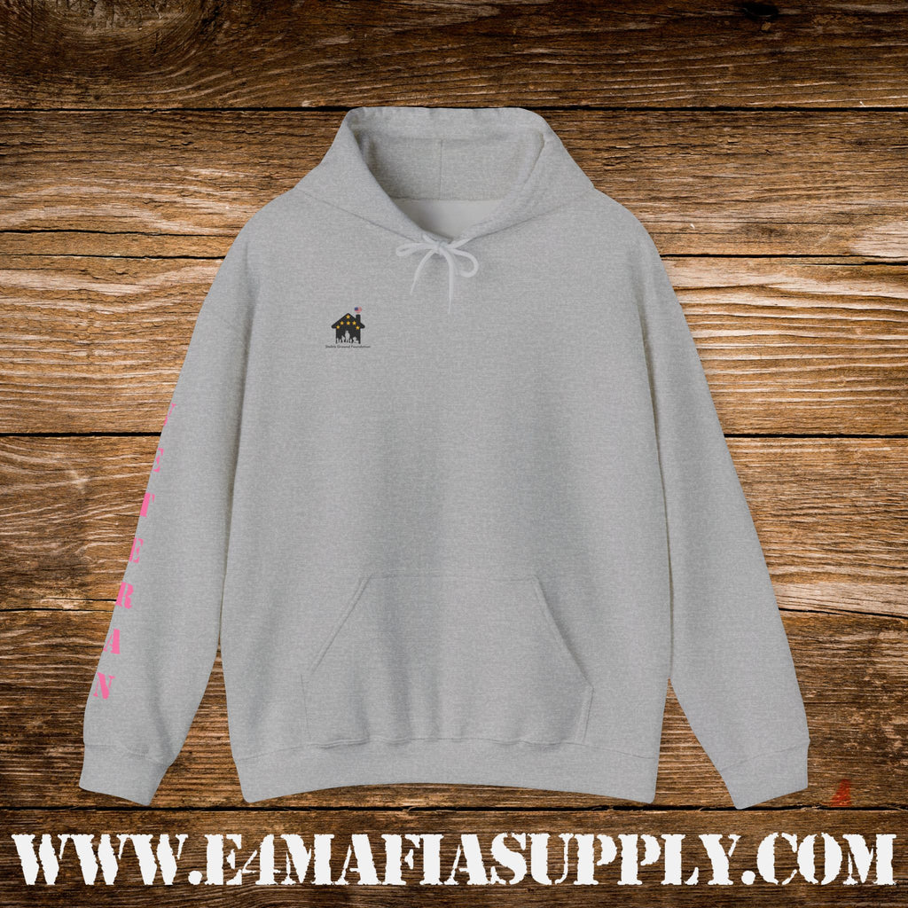 Female Veteran With Three Sides Hoodie