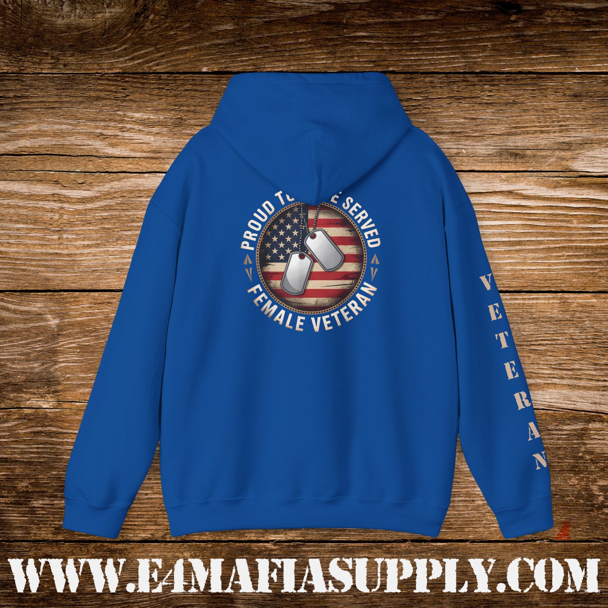 “Proud to Have Served” Female Veteran Military Hoodie
