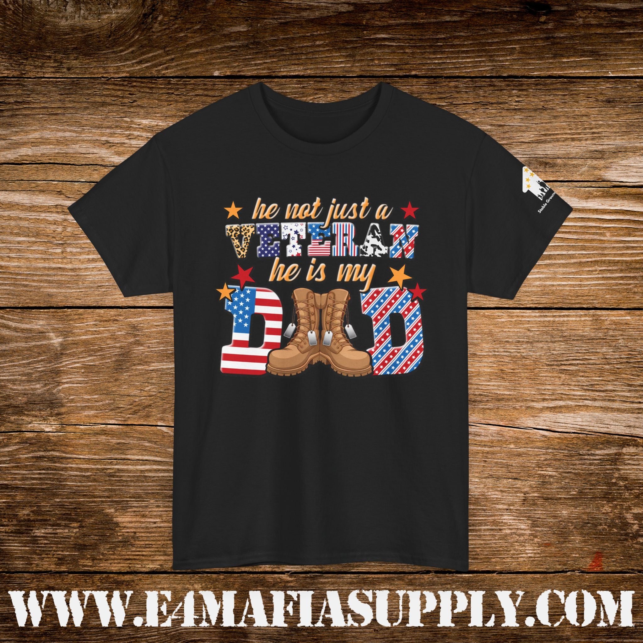 “He Was Not Just a Veteran – He Is My Dad” – Patriotic Military Family T-Shirt