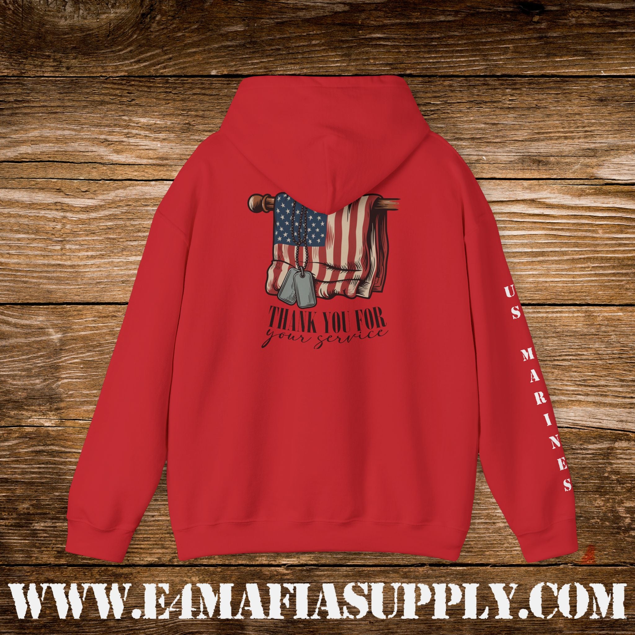 Thank You for Your Service – US Marines Hoodie
