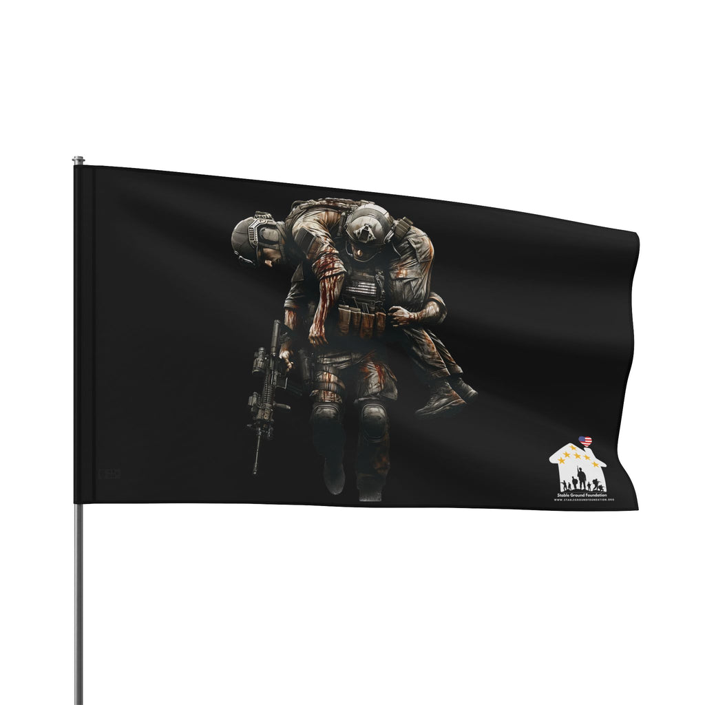 No One Left Behind — Patriotic Flag Honoring Sacrifice and Brotherhood