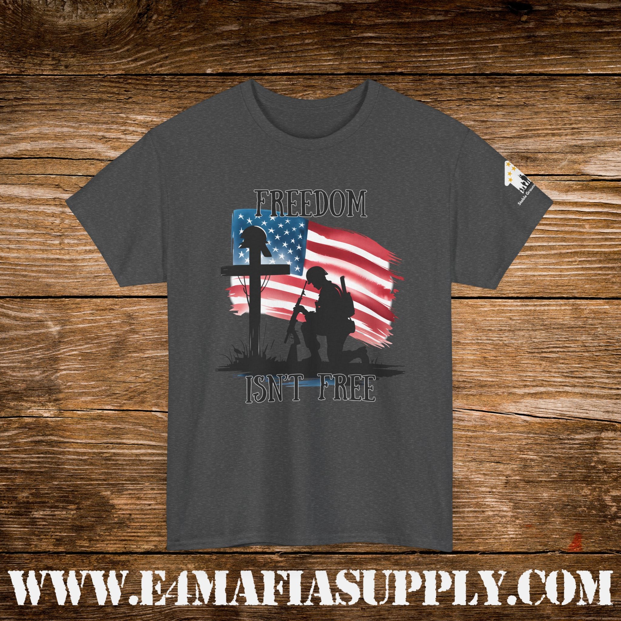 “Freedom Isn’t Free” – Patriotic Fallen Soldier Memorial T-Shirt