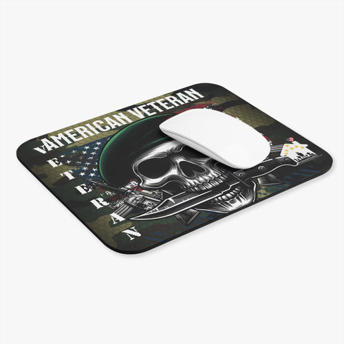 American Veteran – Green Beret Skull Patriotic Mouse Pad