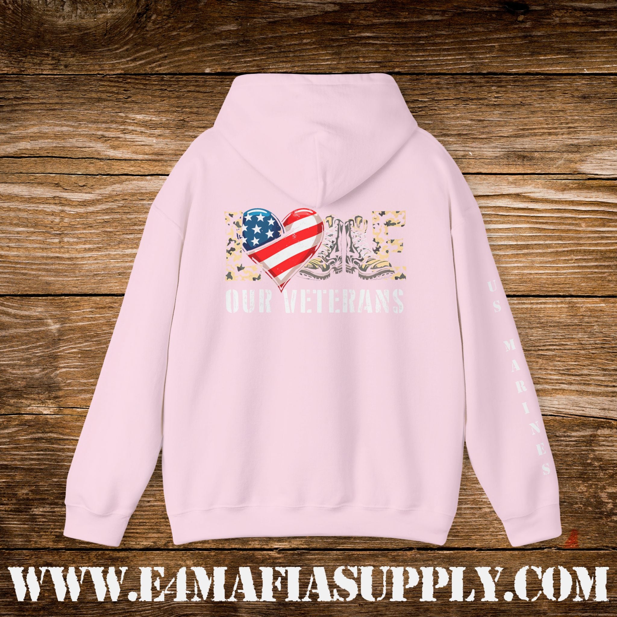 Love Our Veterans US Marines Hoodie