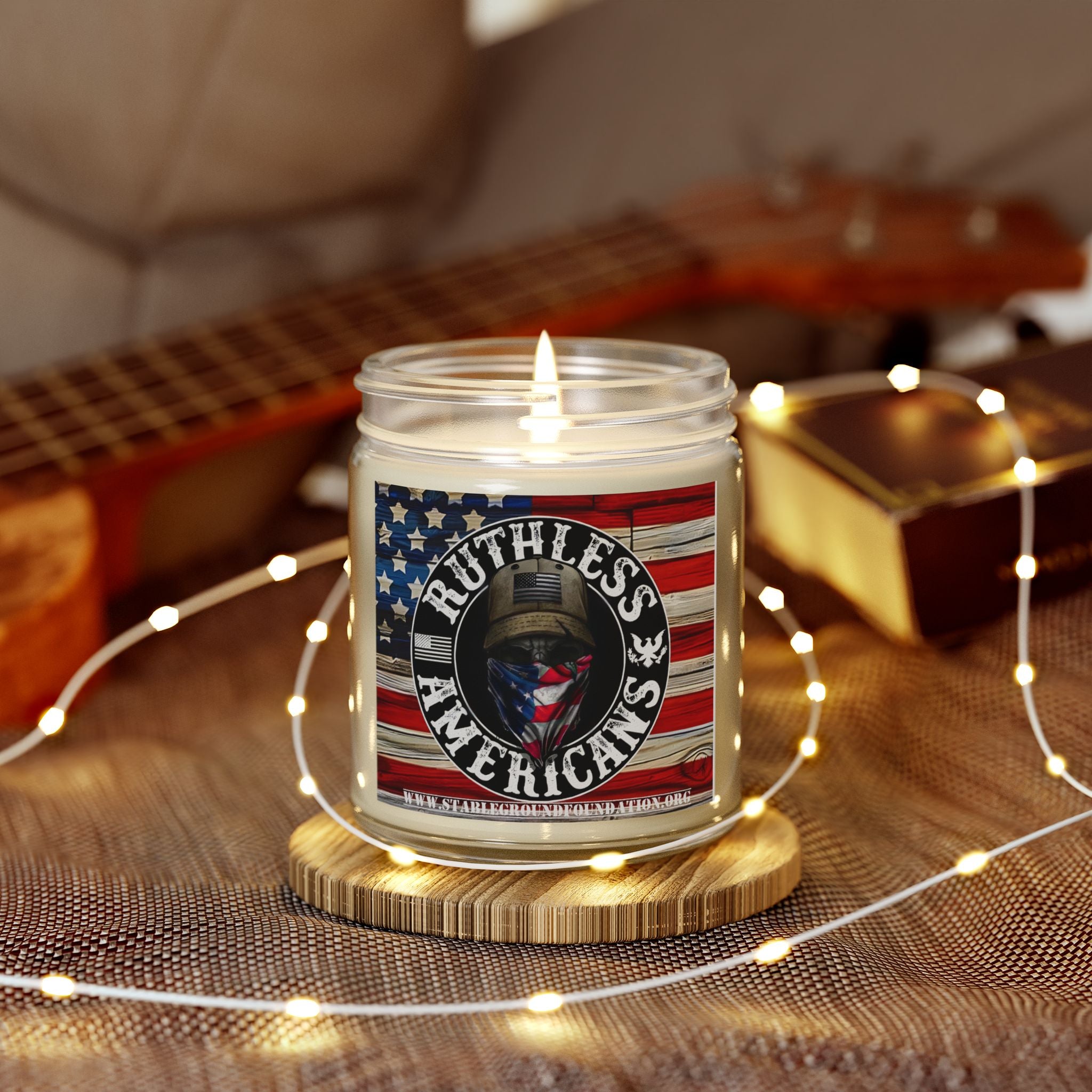 Ruthless American Candle | Bold Patriotic Gift for Veterans & Proud Patriots