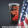 Salute to Service — Patriotic Soldier Silhouette Tumbler That Honors the Brave