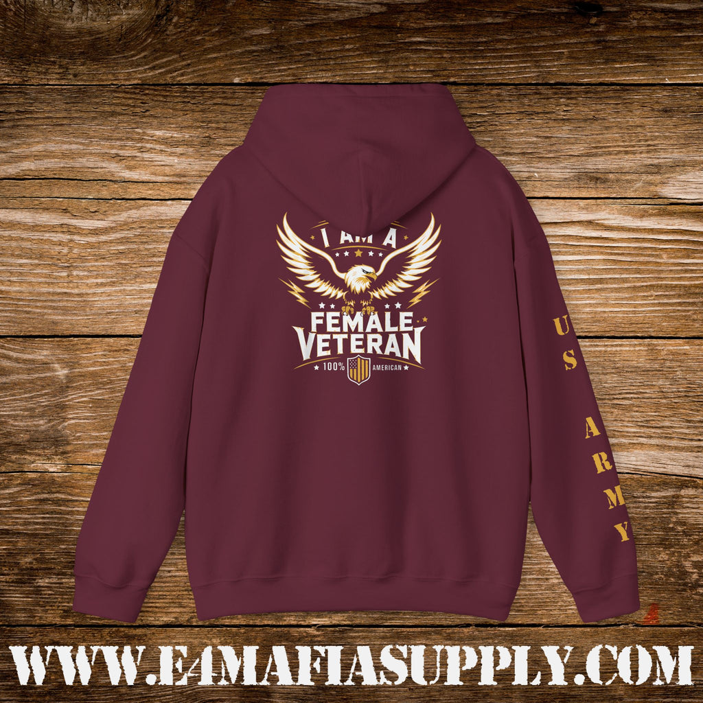 I Am a Female Veteran US Army Hoodie