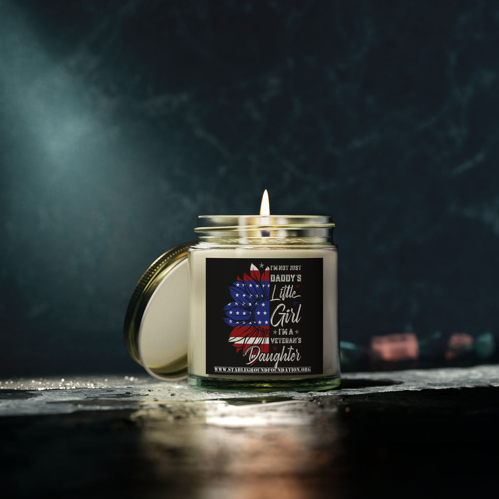 Daddy’s Little Girl Veteran’s Daughter Candle | Patriotic Gift for Proud Military Families