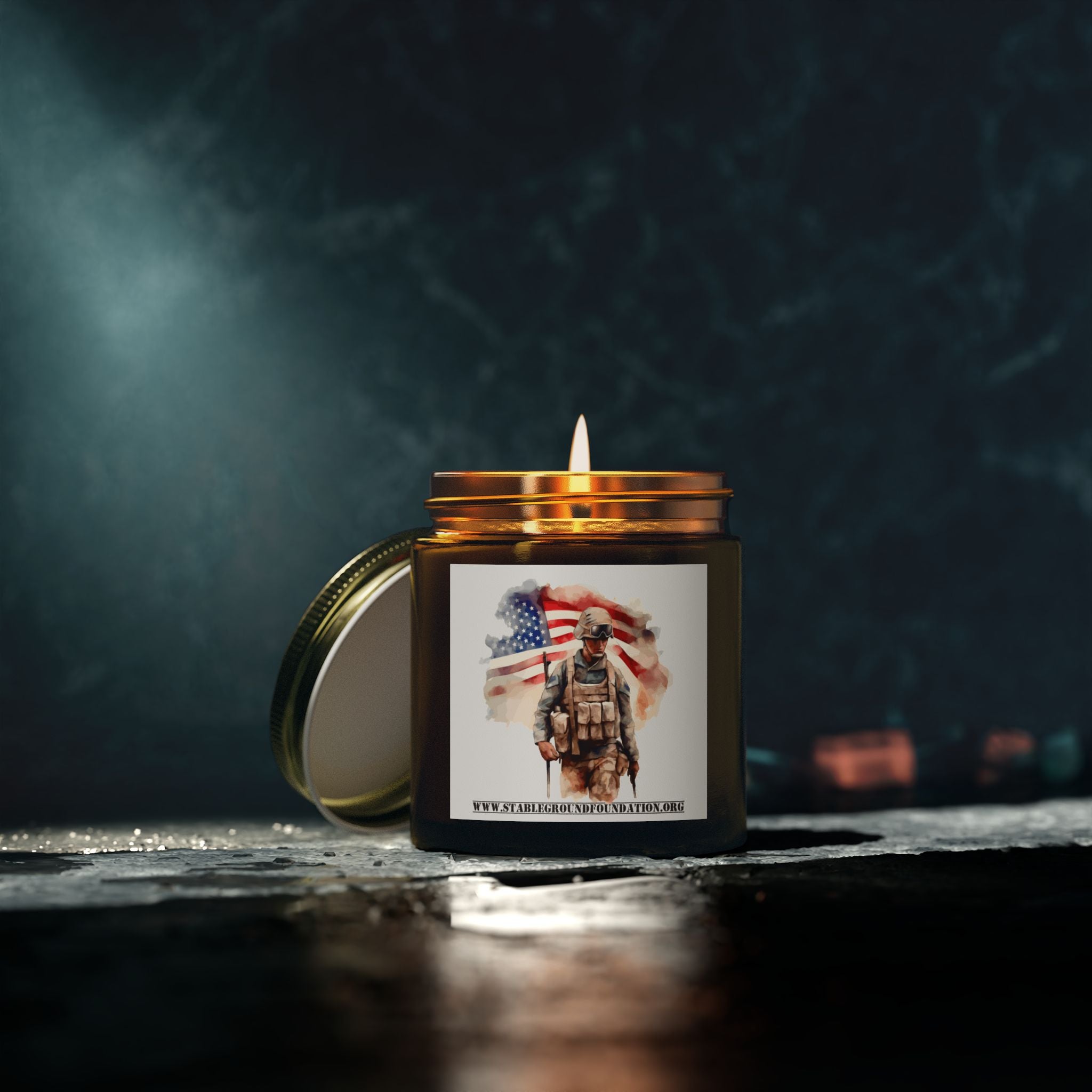 American Soldier Candle – Standing for Freedom and Honor