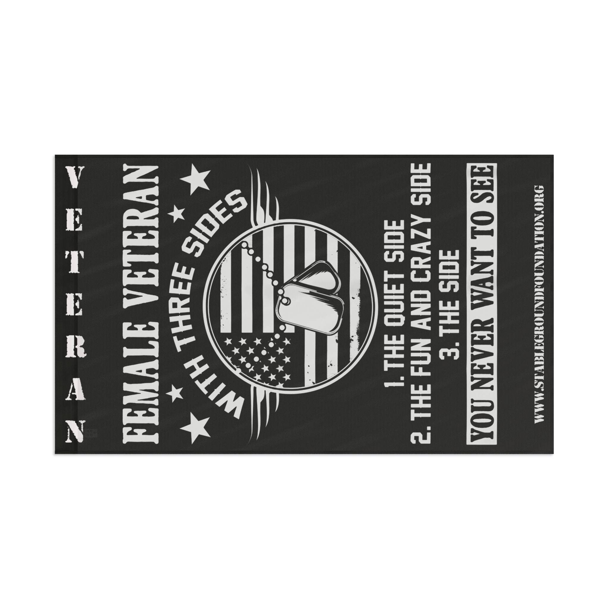 Female Veteran Flag — Three Sides of Strength, Sass, and Service