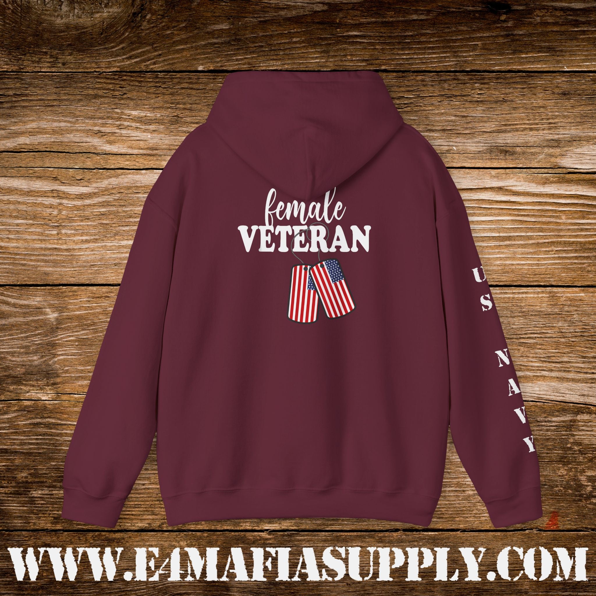 Female Veteran US Navy Hoodie