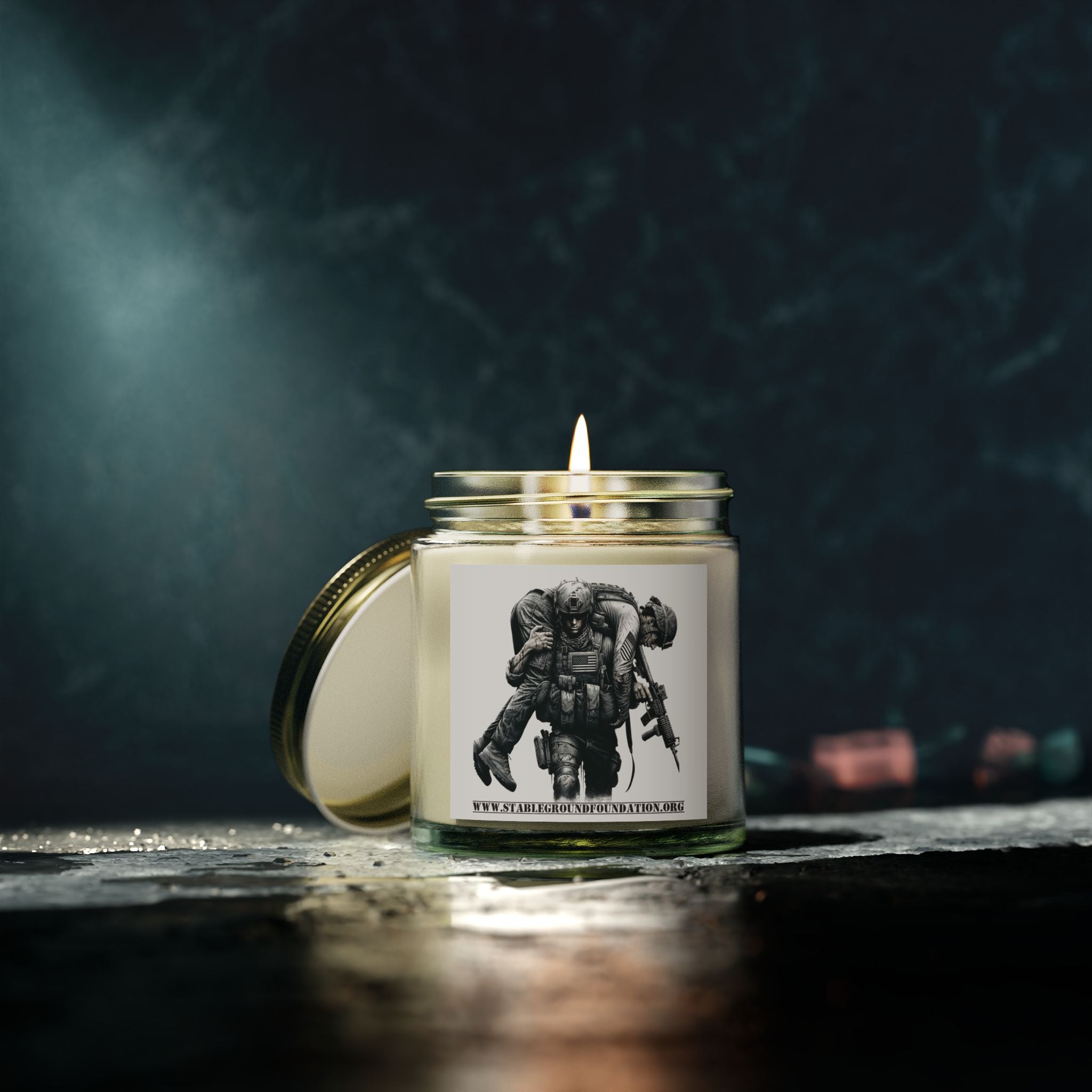 Brothers in Arms Candle – Honoring the Fallen, Supporting the Living