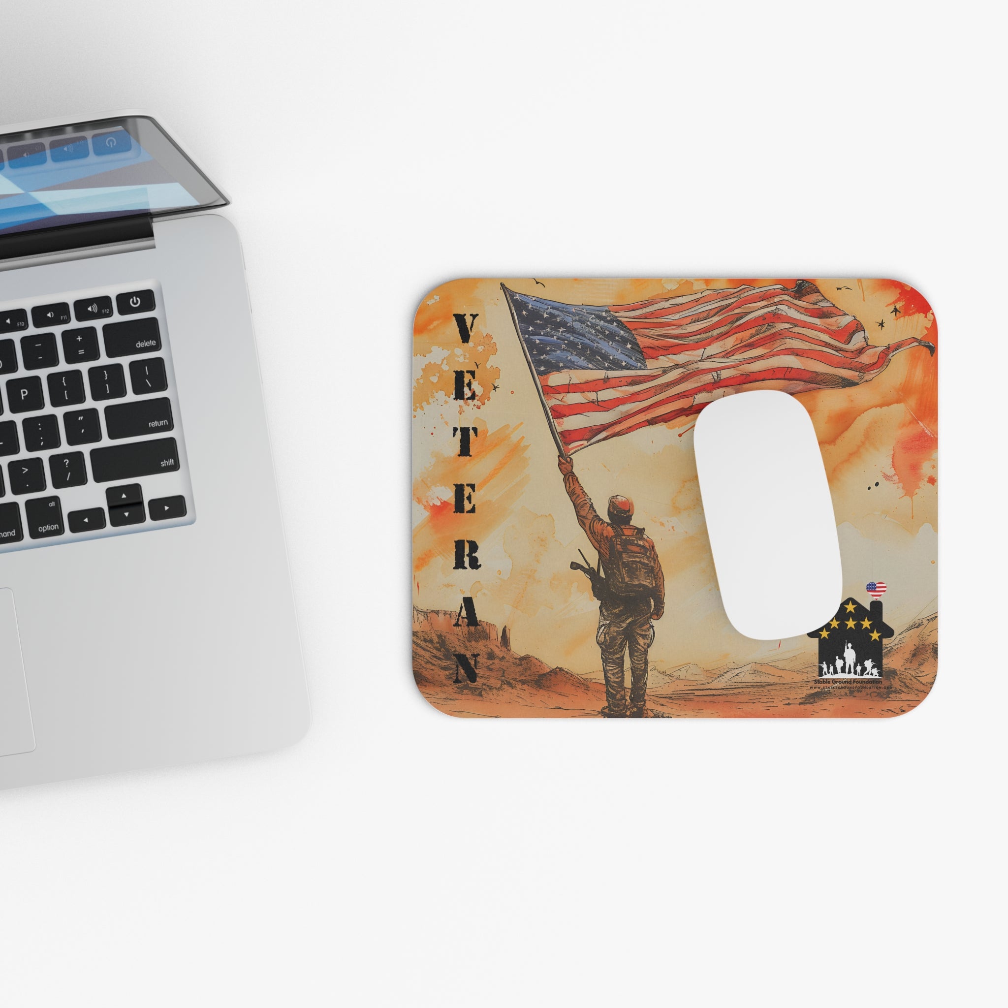 Flag of Freedom – American Veteran Mouse Pad