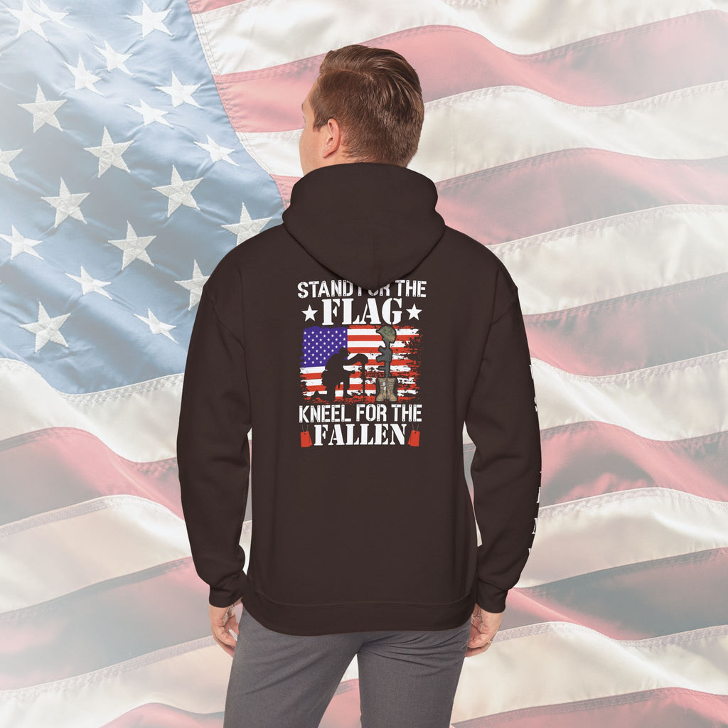 Stand for the Flag, Kneel for the Fallen – US Army Hoodie