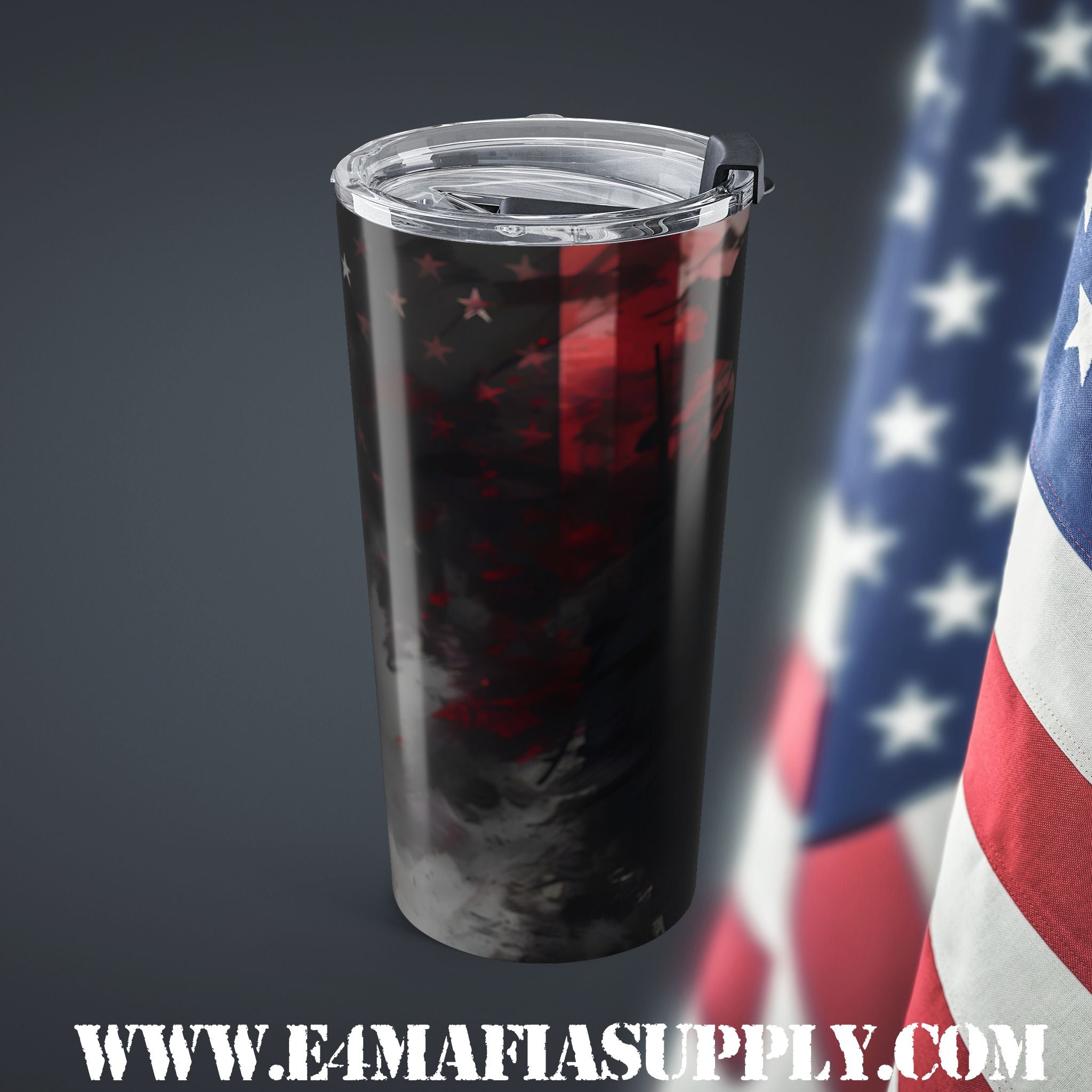 Silent Valor — Soldier Silhouette Tumbler Honoring the Quiet Strength of Heroes
