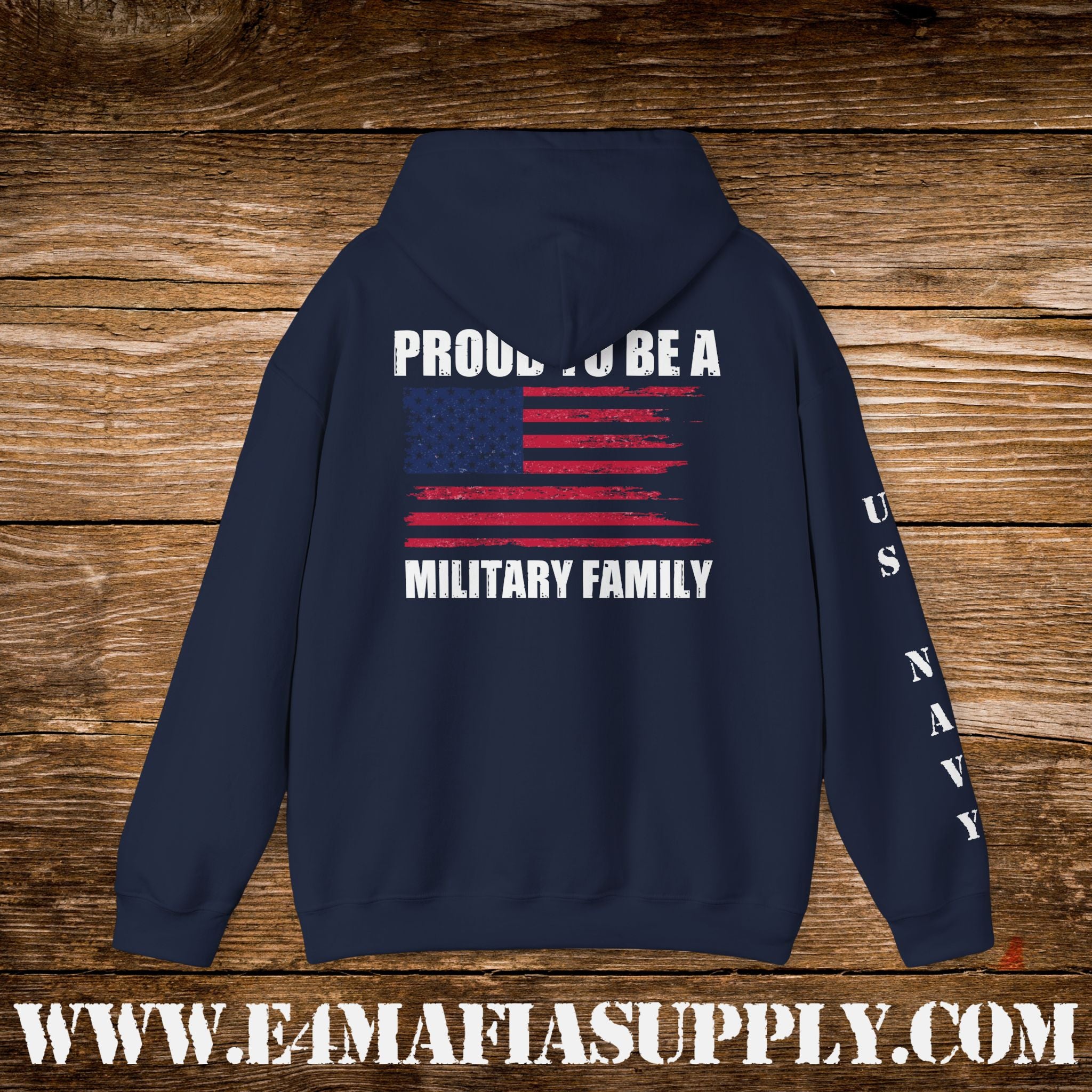 Proud to Be a Military Family – US Navy Hoodie