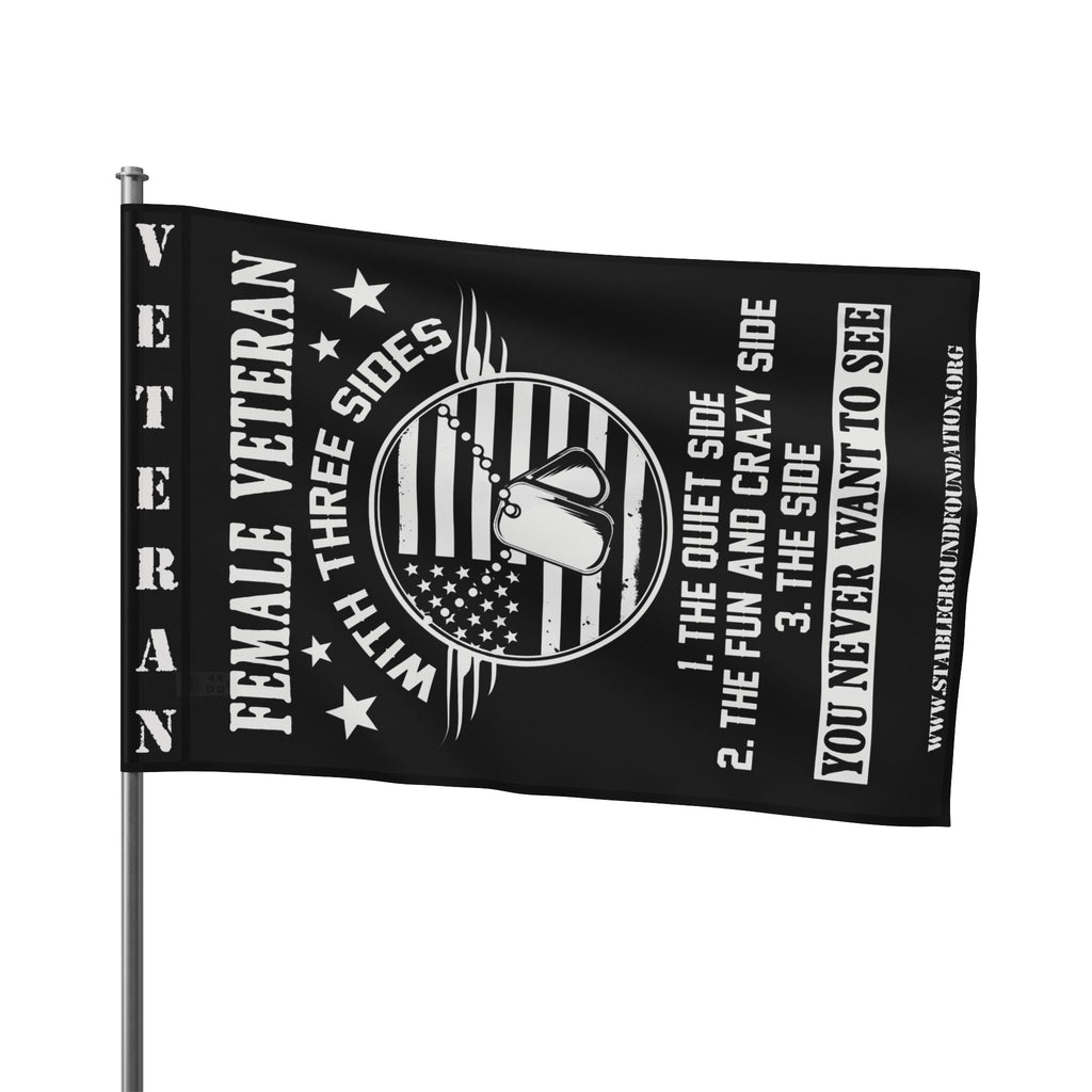 Female Veteran Flag — Three Sides of Strength, Sass, and Service