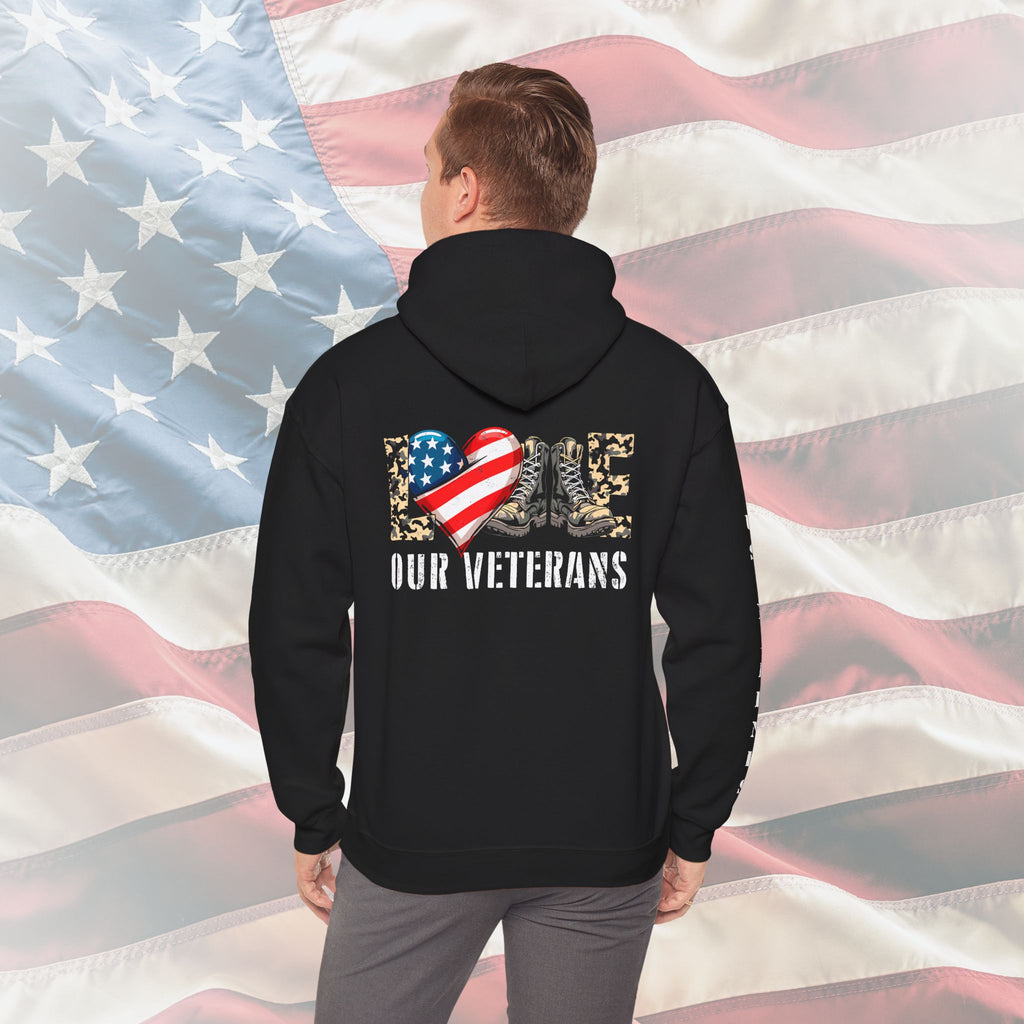 Love Our Veterans US Marines Hoodie