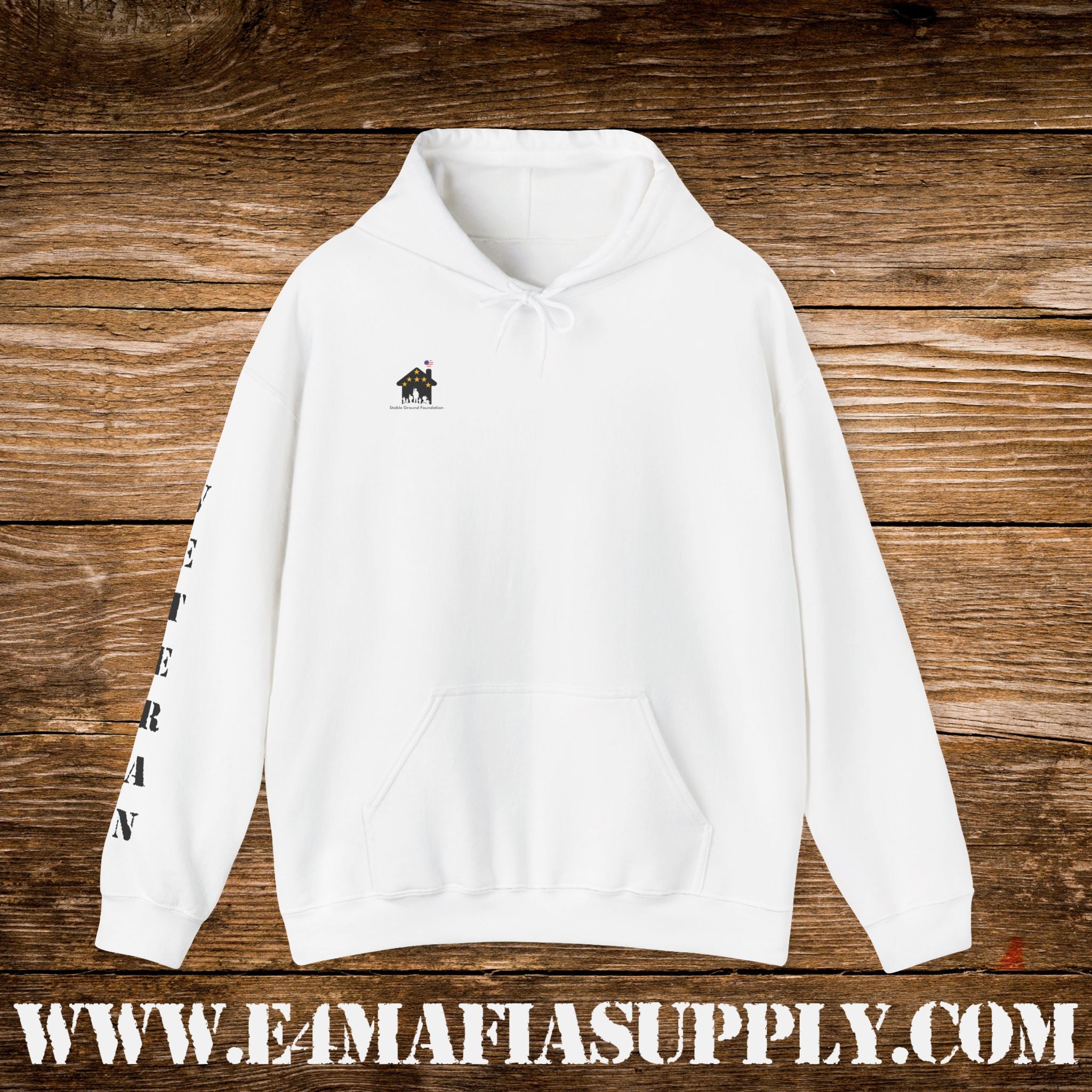 “USMC Veteran Flag” Military Pride Hoodie