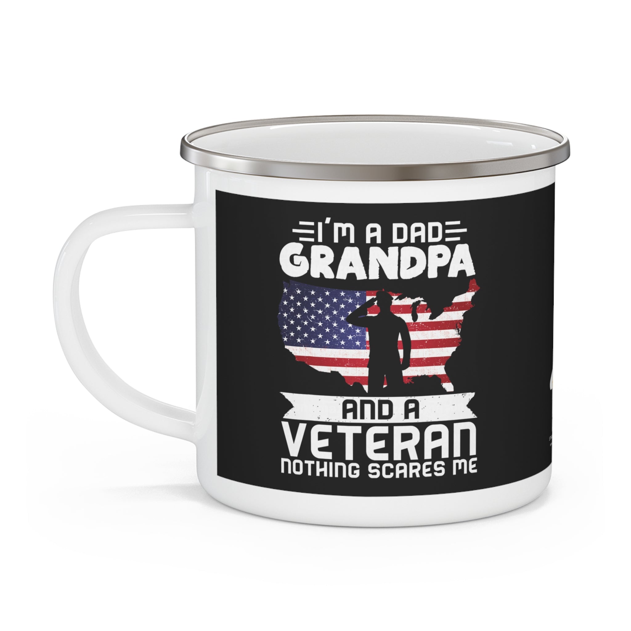 Dad, Grandpa & Veteran Coffee Cup – Patriotic Coffee Cup for Proud Military Families