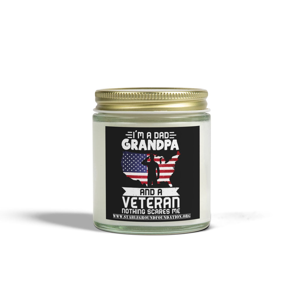 Dad, Grandpa, and Veteran Candle – Patriotic Gift for Military Families