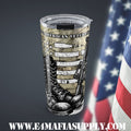 Never Forgotten — American Veteran Tumbler Honoring the Fallen and the Brave